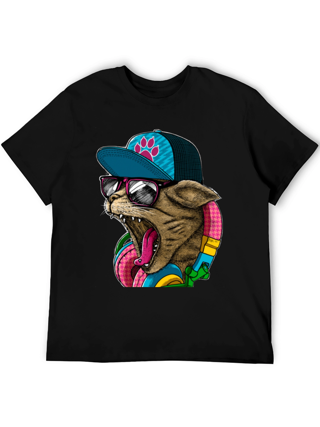 Cool Cat Graphic Tee - Stylish & Unique