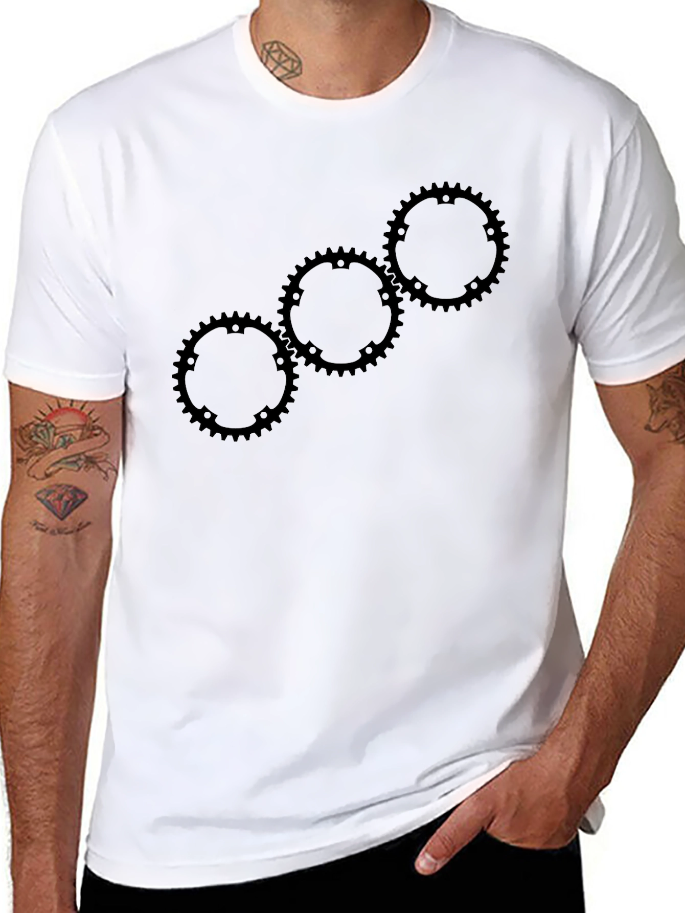 Geometric Sprocket Graphic Tee