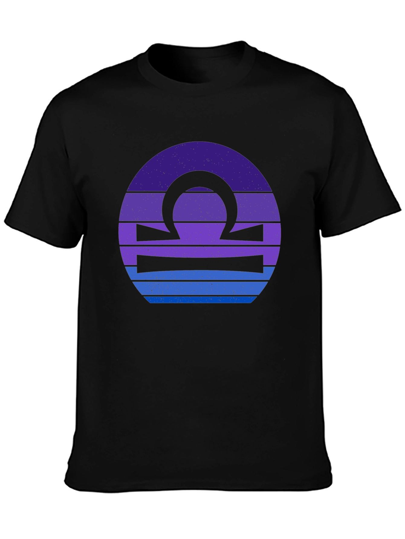 Libra Zodiac T-Shirt - Black Graphic Tee
