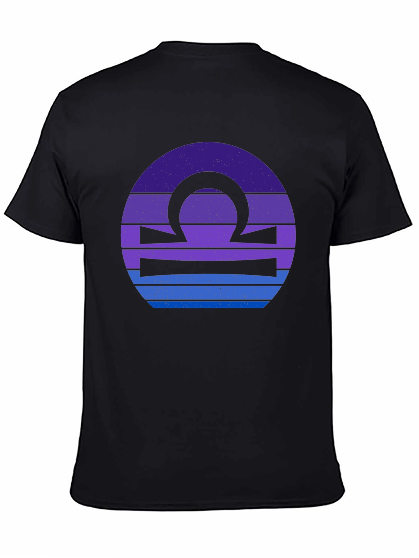 Libra Zodiac T-Shirt - Black Graphic Tee