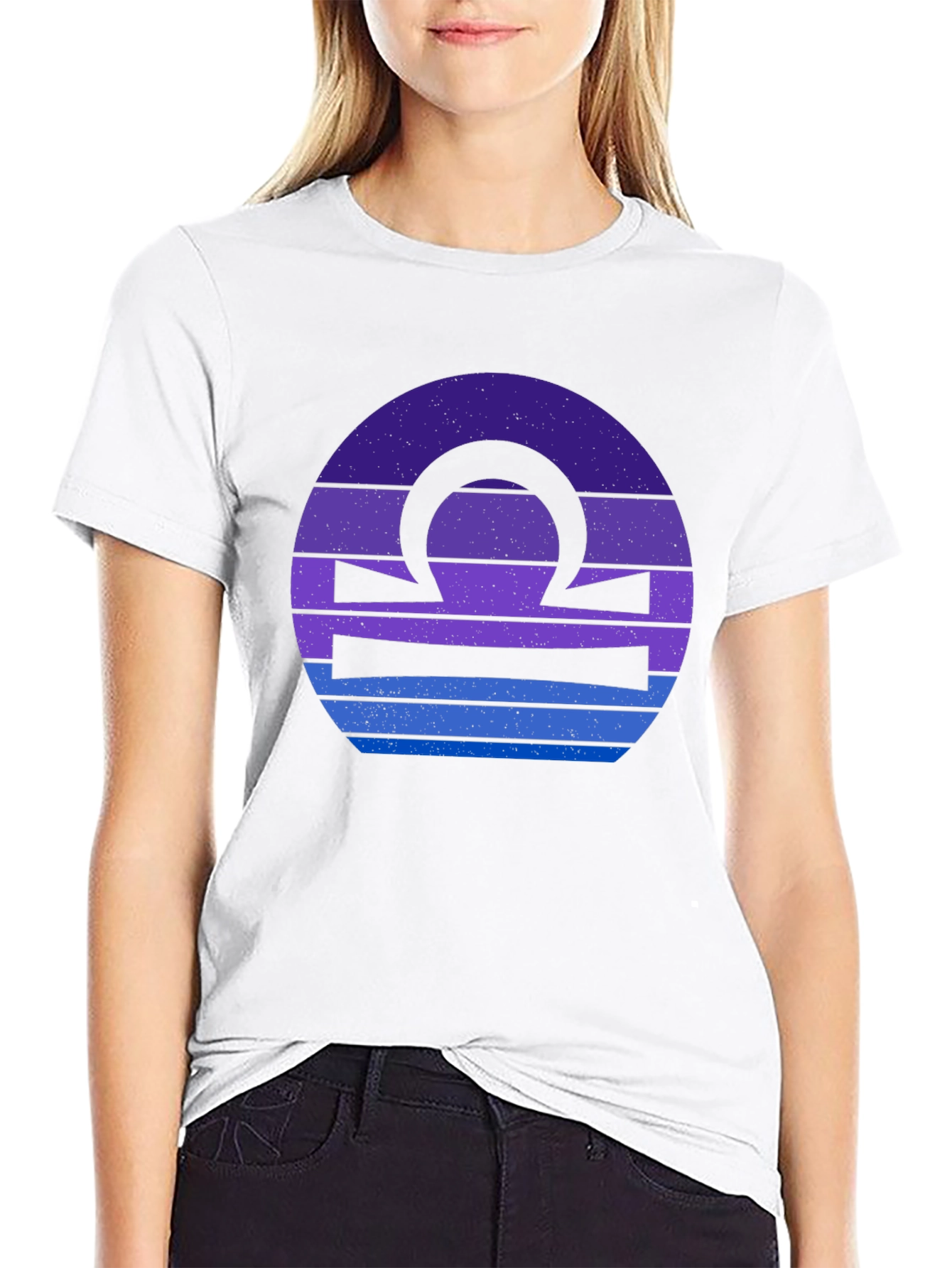 Libra Zodiac T-Shirt - Black Graphic Tee