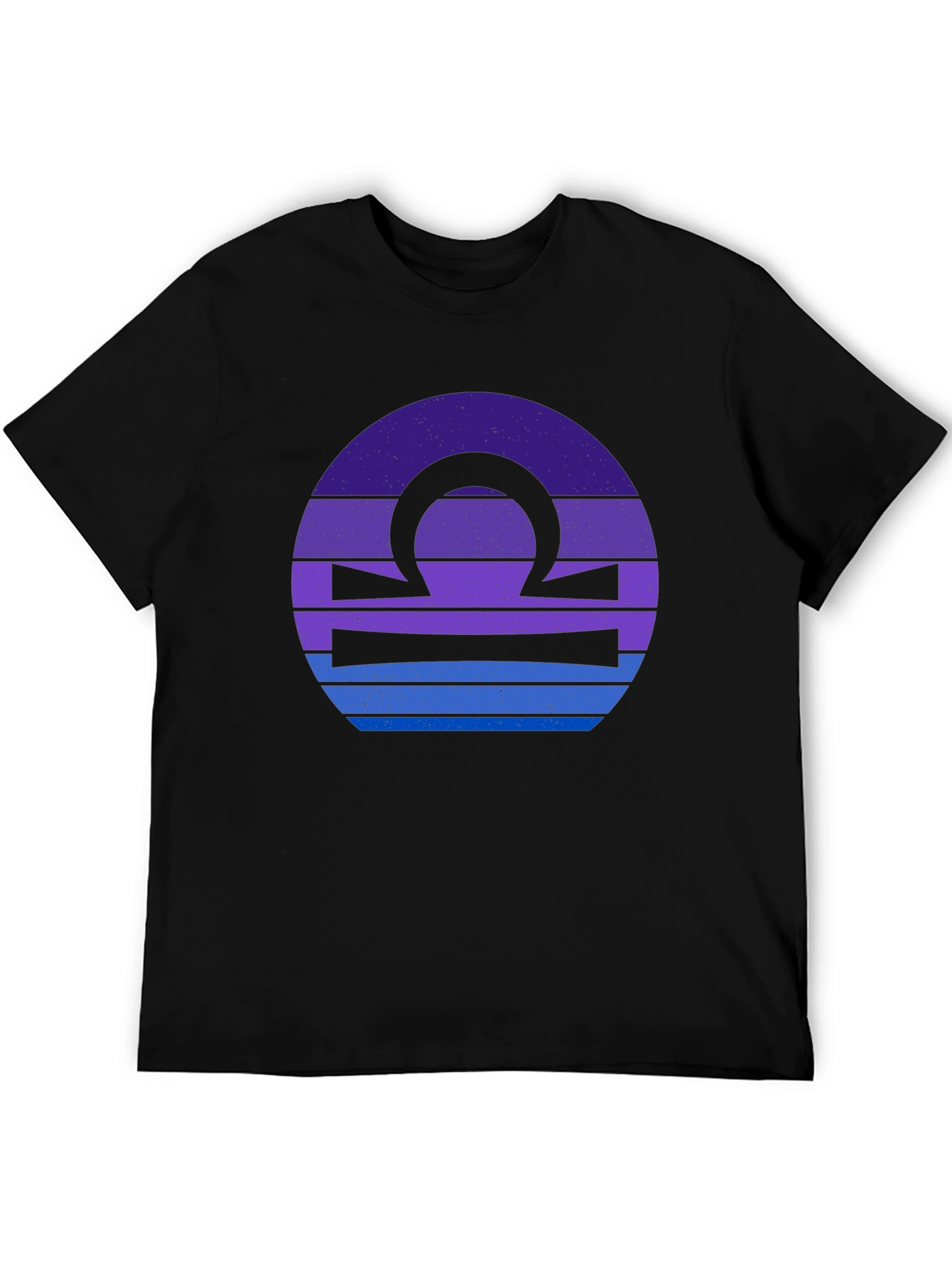 Libra Zodiac T-Shirt - Black Graphic Tee