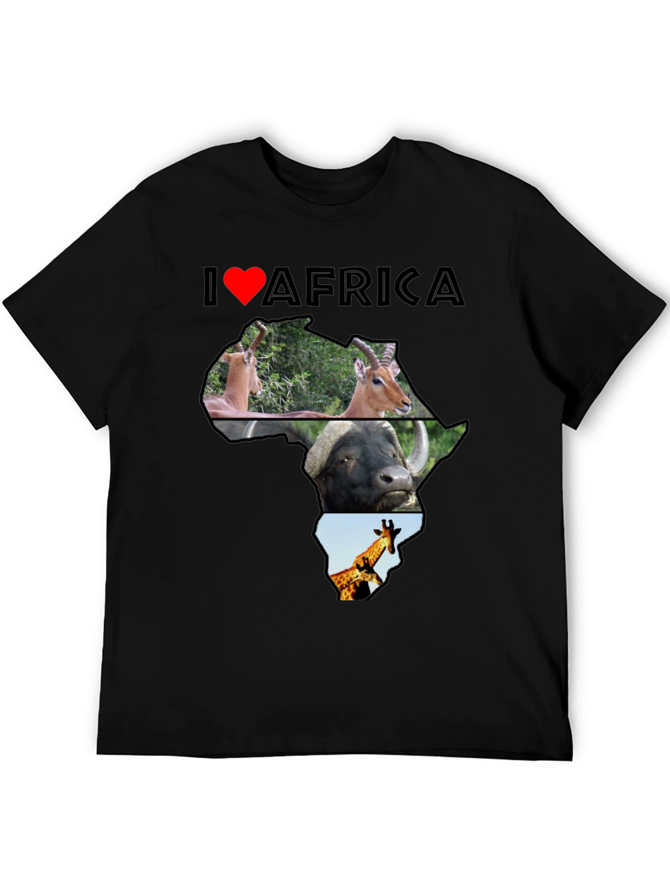I Love Africa Graphic T-Shirt - Unisex