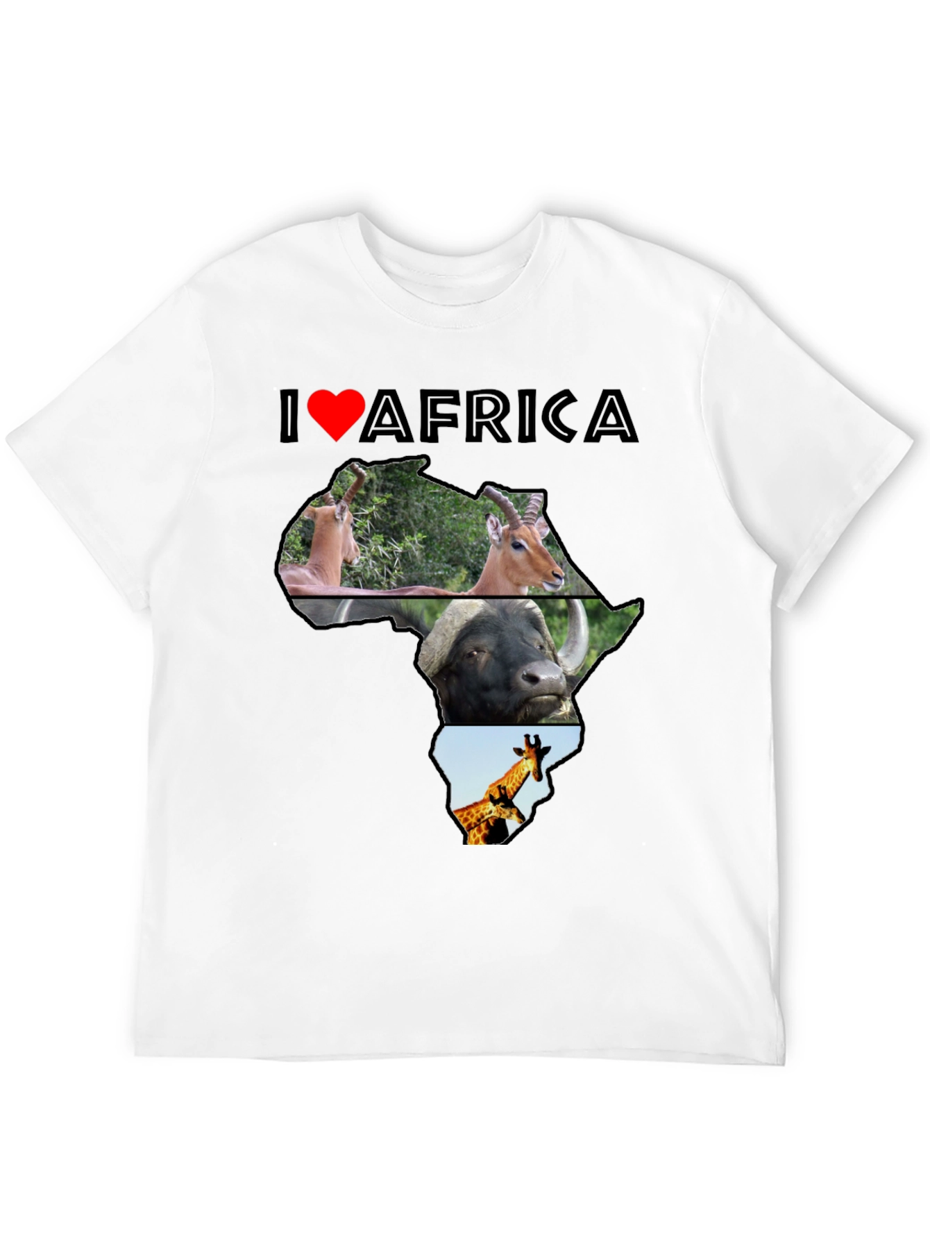 I Love Africa Graphic T-Shirt - Unisex