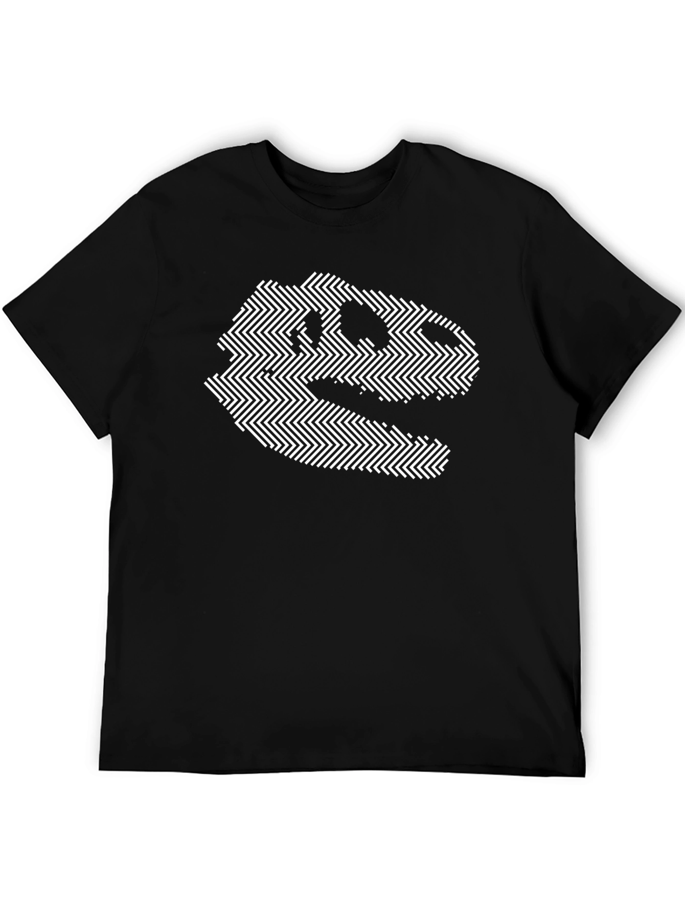 Dino Skull Graphic Tee - Black