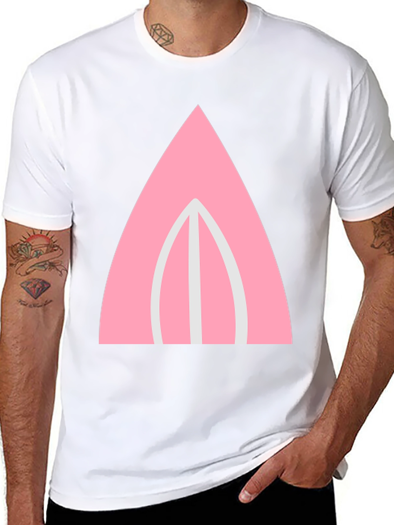 Pink Bunny Ear Graphic Tee