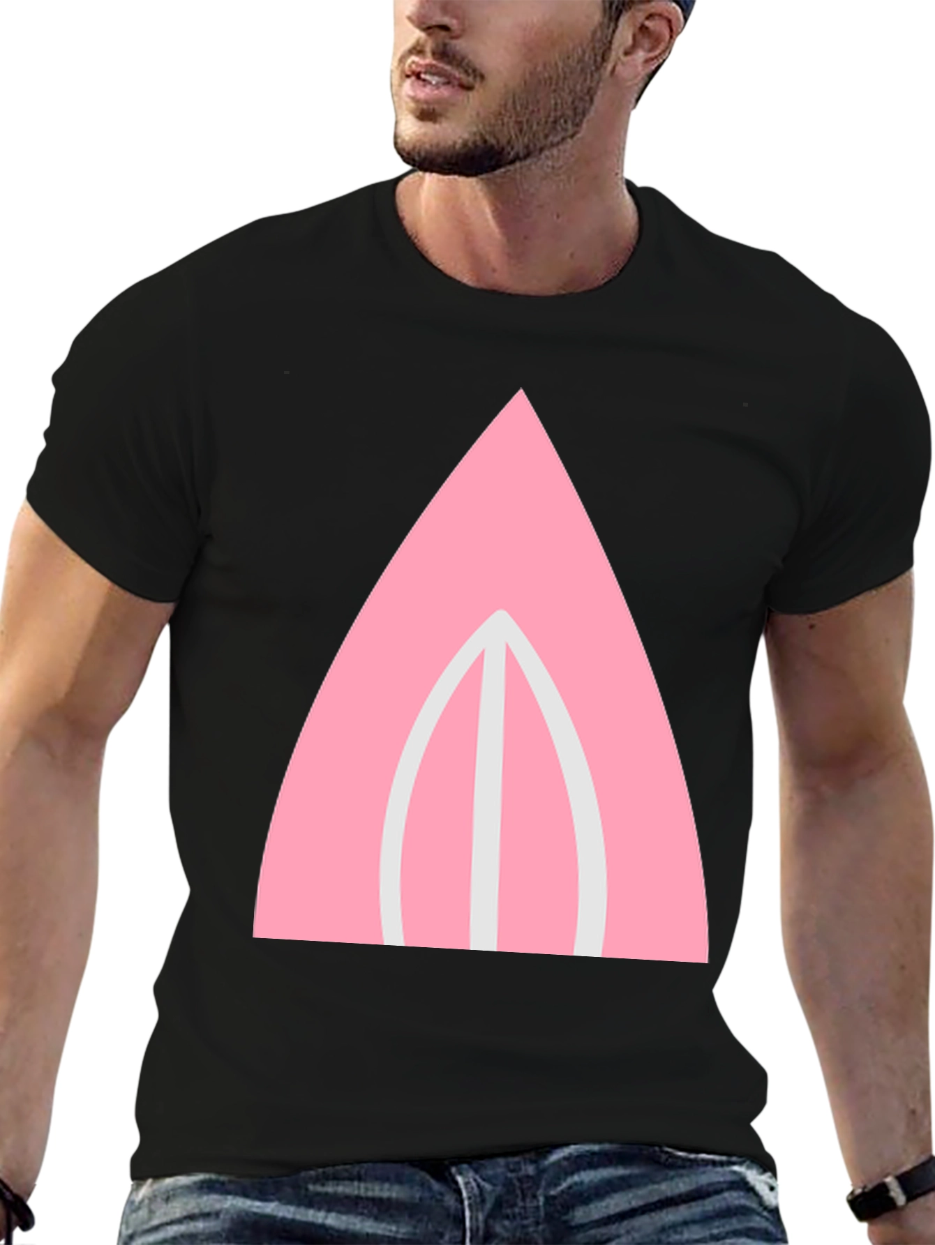 Pink Bunny Ear Graphic Tee