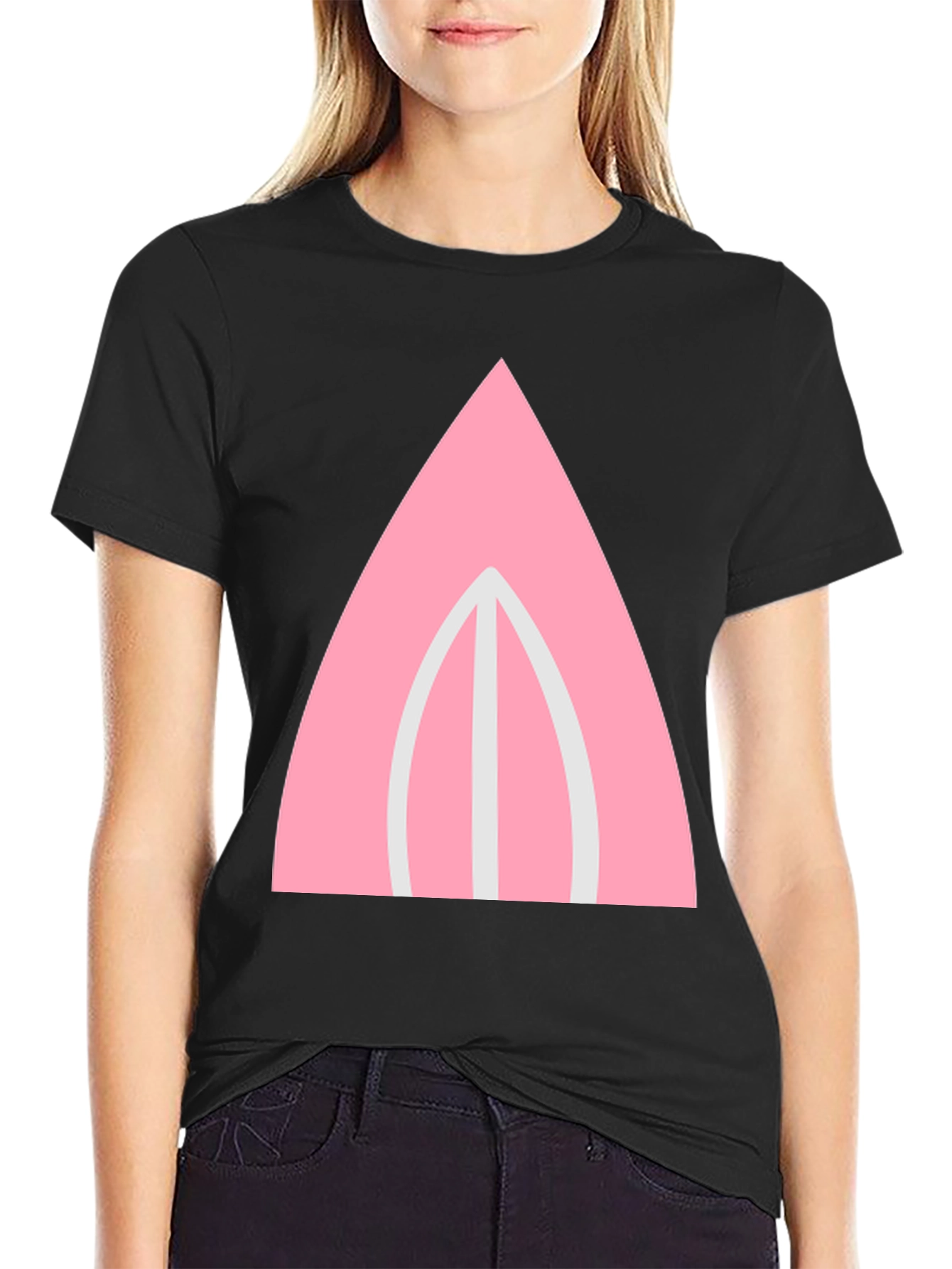 Pink Bunny Ear Graphic Tee