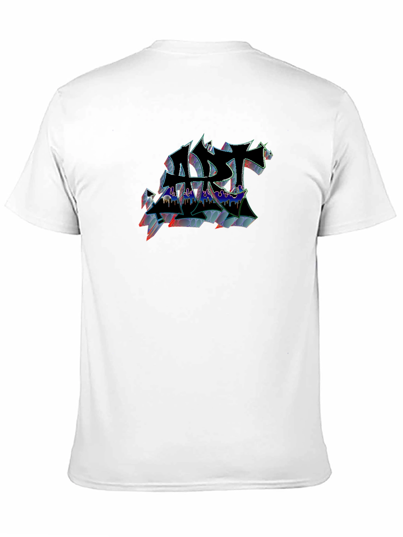 Abstract Art Graphic Black T-Shirt