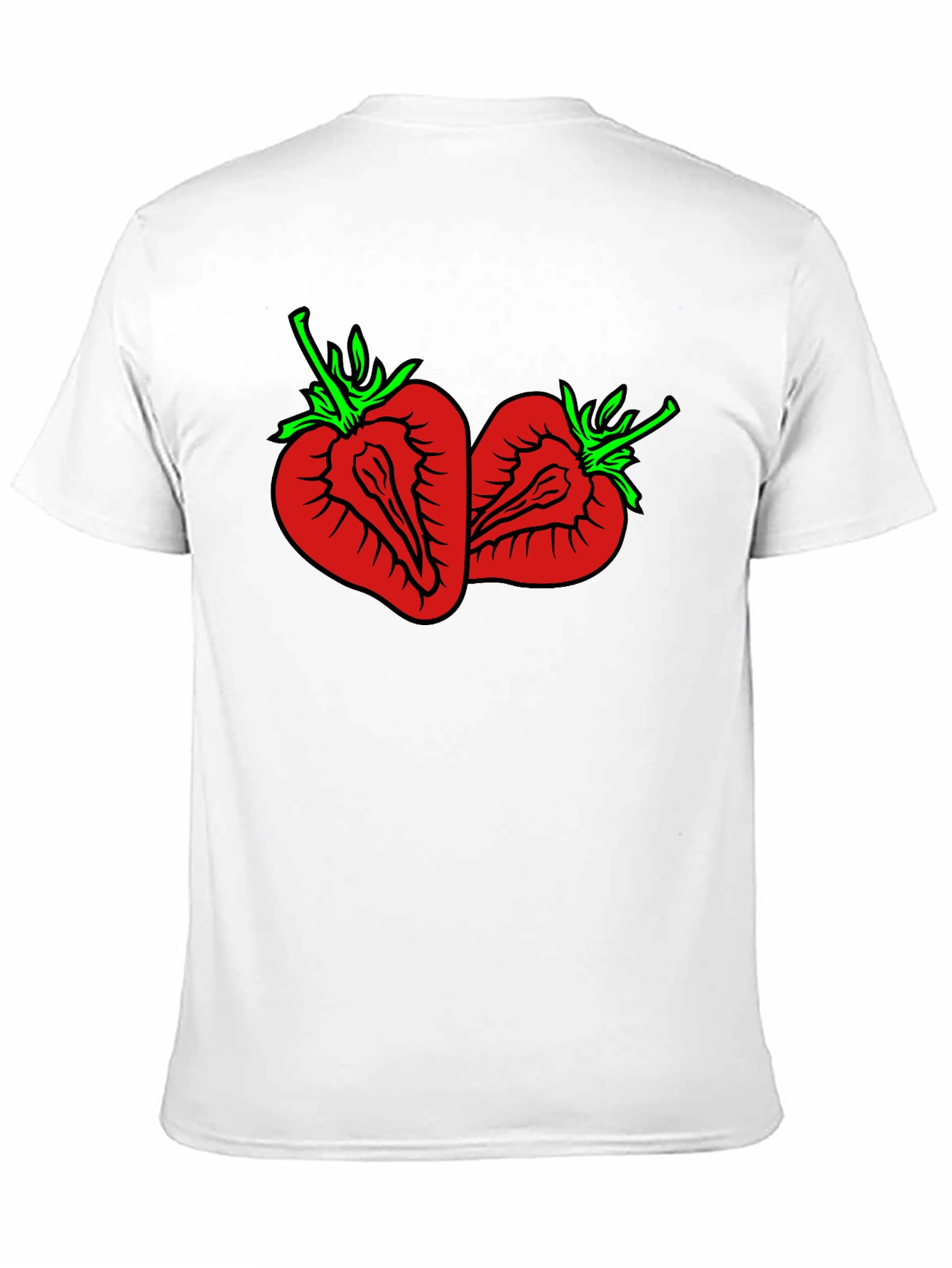 Strawberry Graphic Tee - Unisex Black T-Shirt