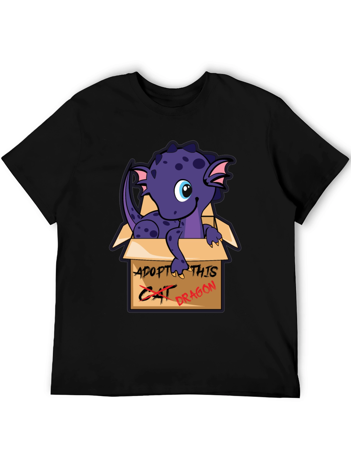 Adopt This Dragon T-Shirt - Cute Cartoon Design