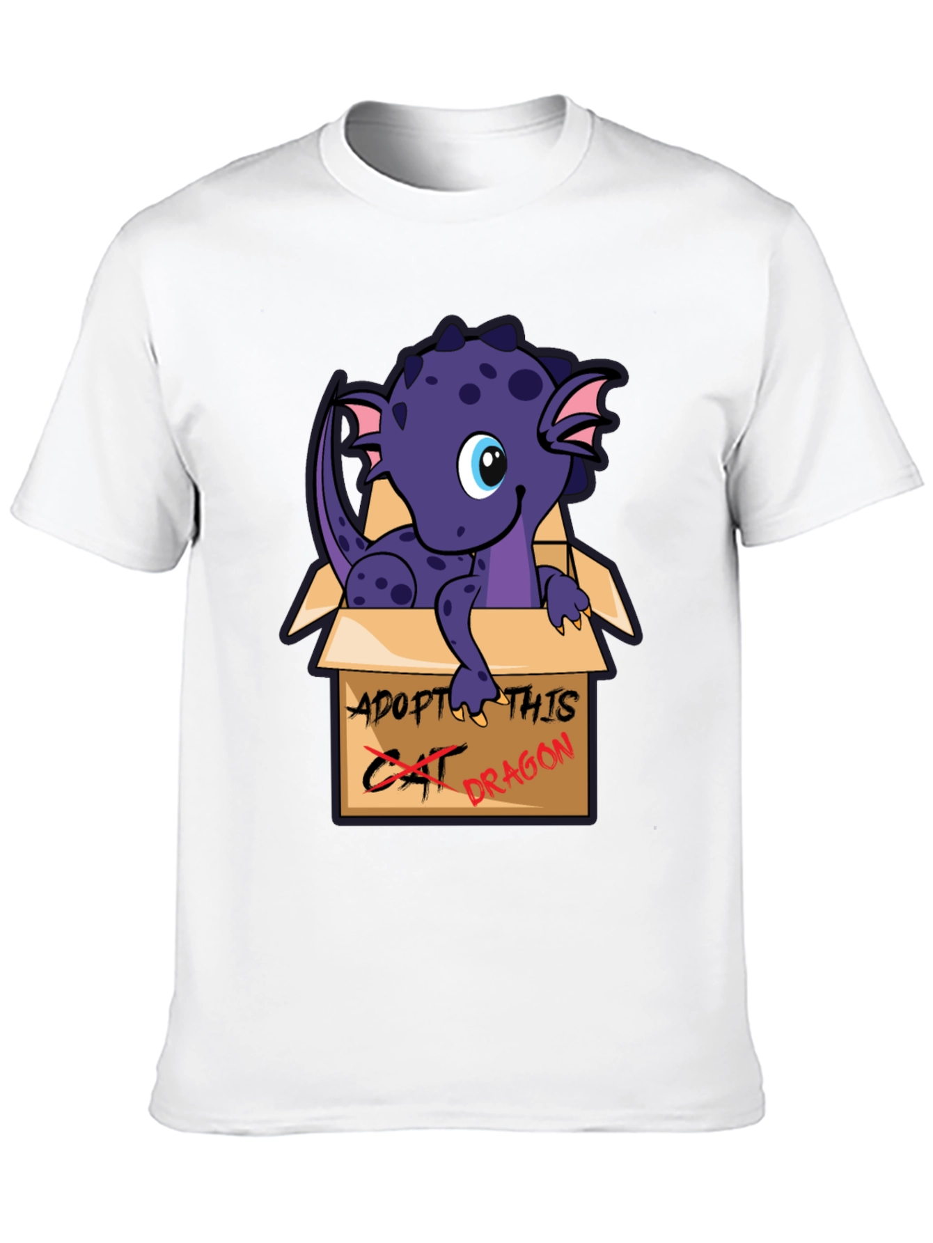 Adopt This Dragon T-Shirt - Cute Cartoon Design