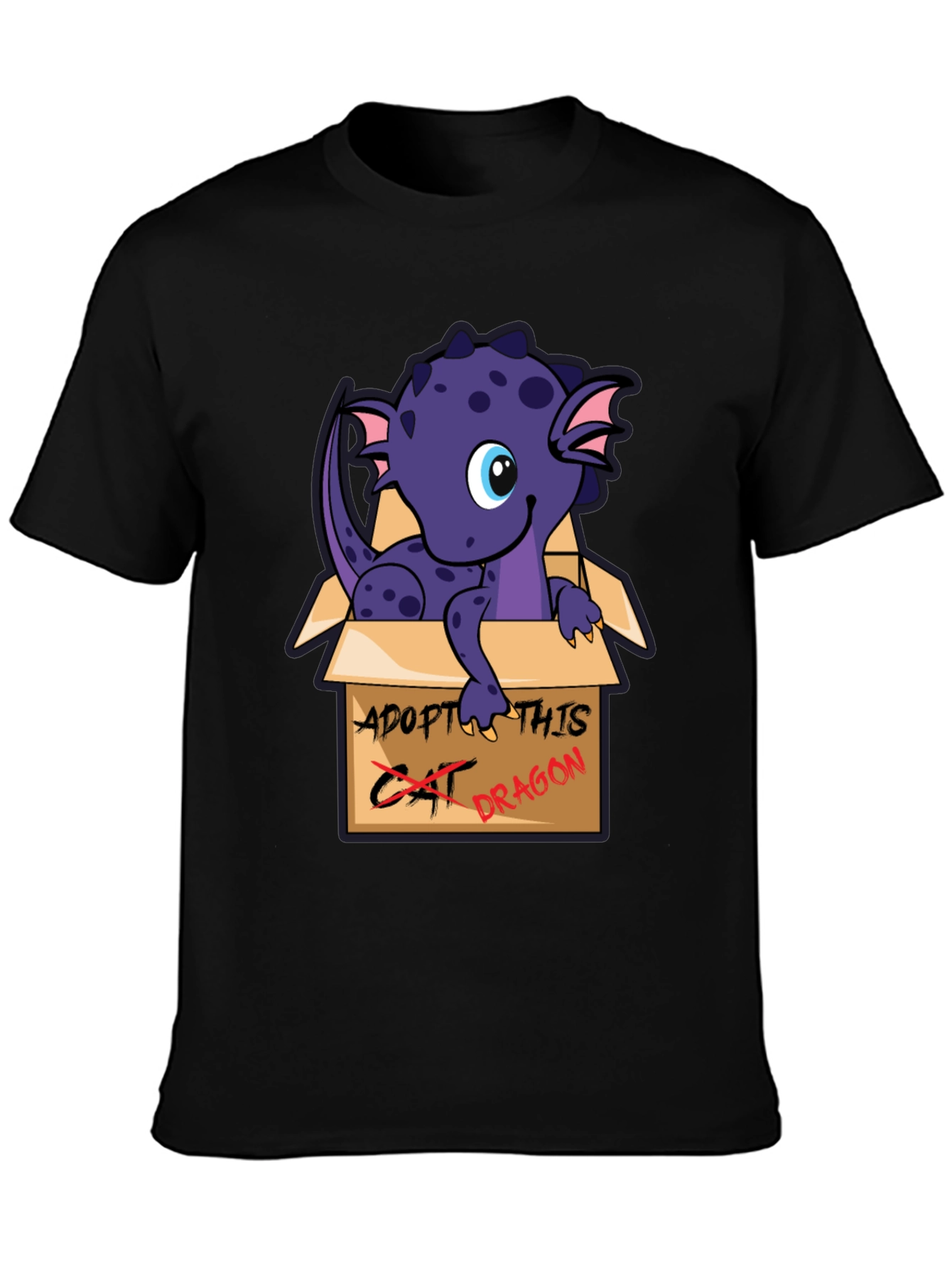 Adopt This Dragon T-Shirt - Cute Cartoon Design