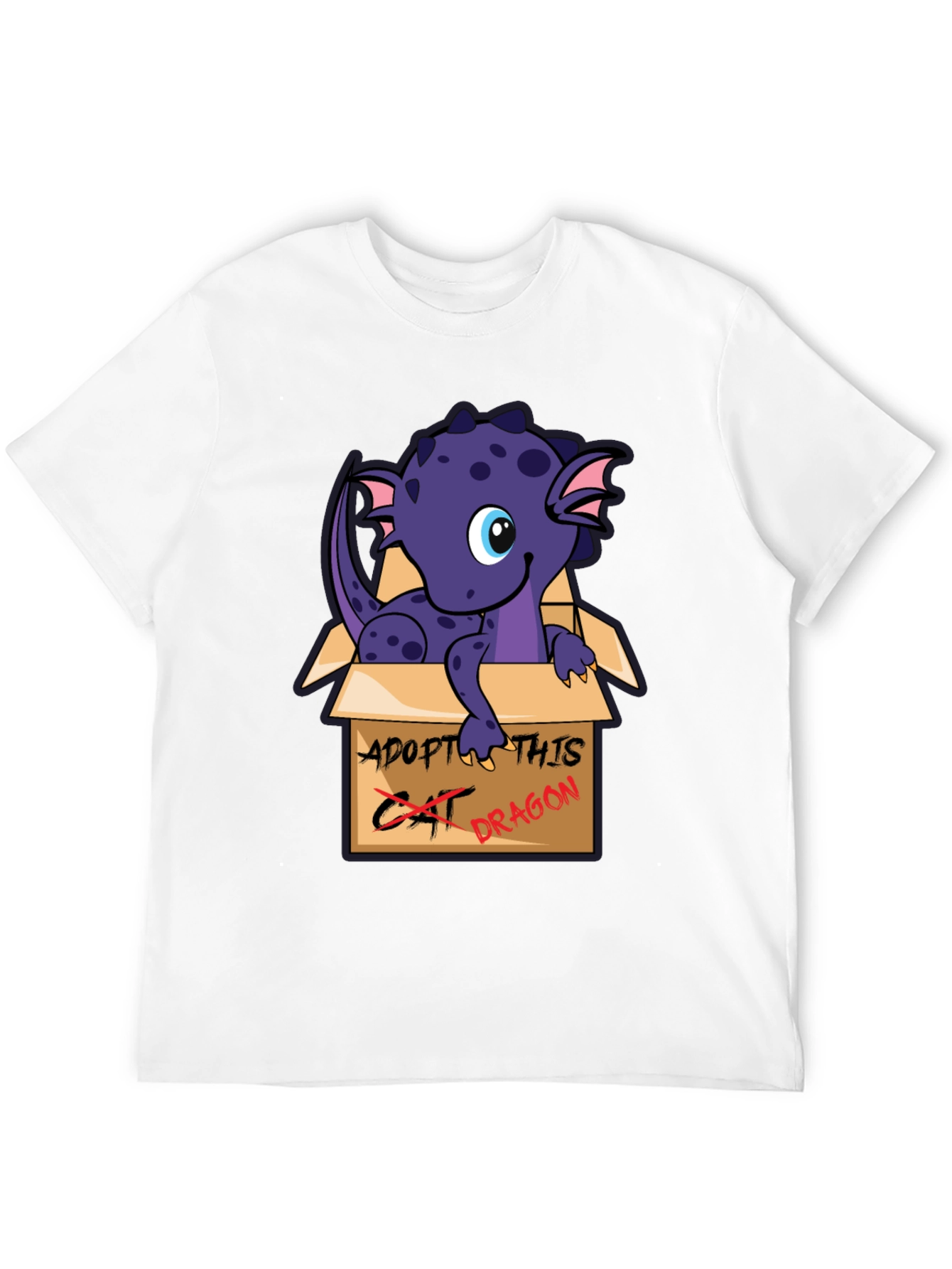 Adopt This Dragon T-Shirt - Cute Cartoon Design