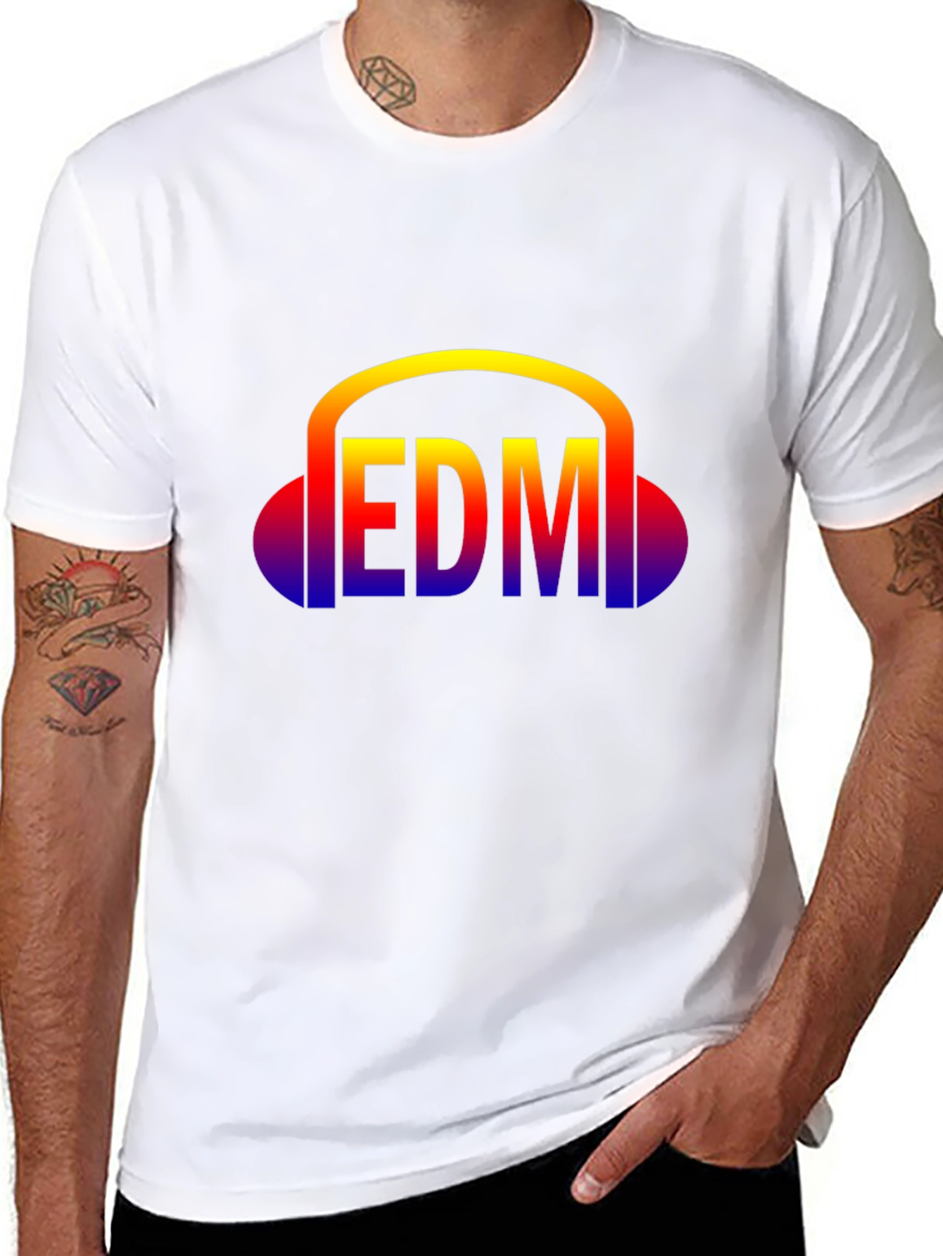 EDM Headphone Graphic T-Shirt - Music Lover Tee