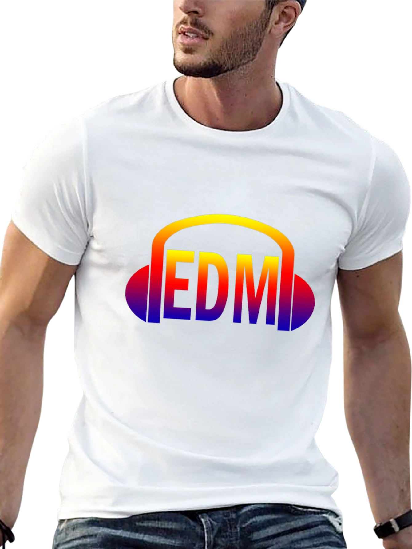 EDM Headphone Graphic T-Shirt - Music Lover Tee