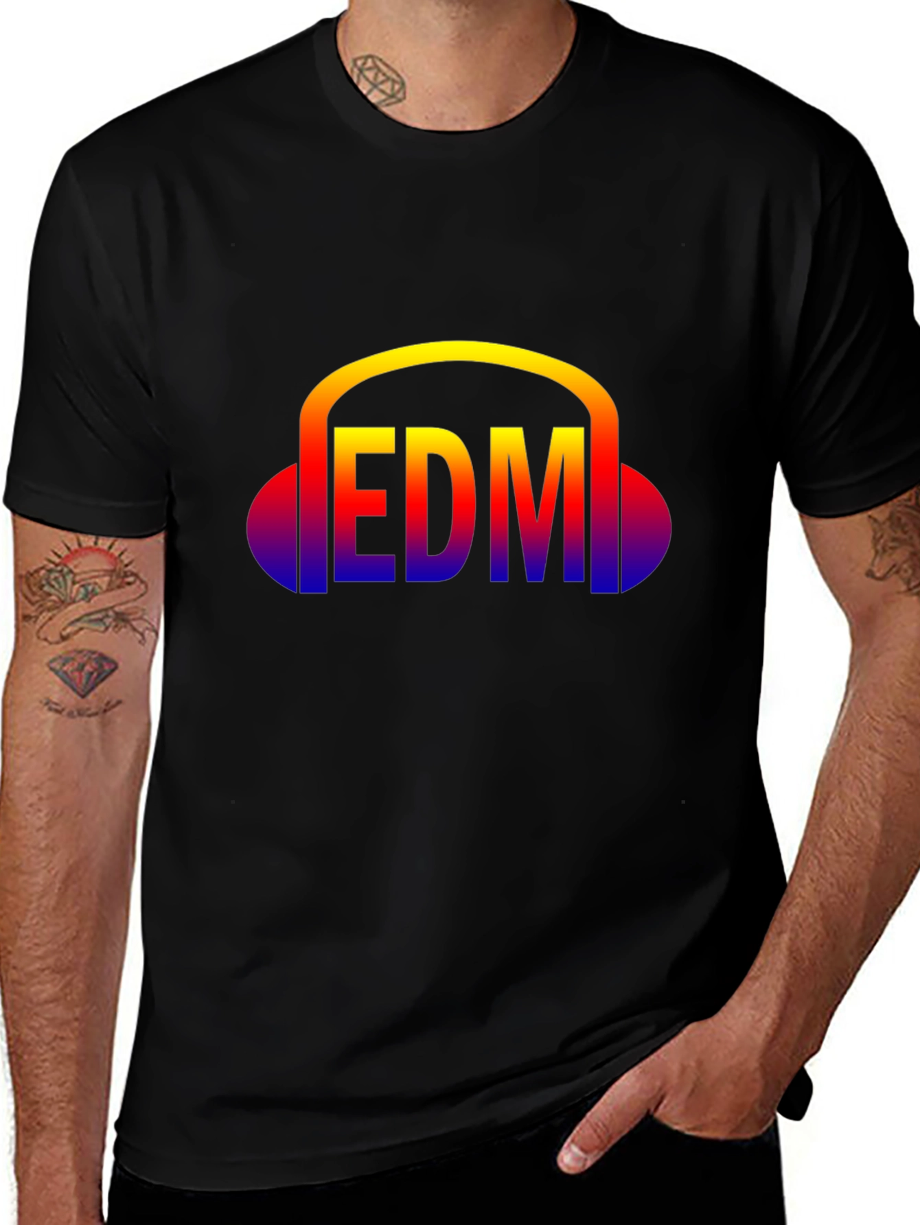 EDM Headphone Graphic T-Shirt - Music Lover Tee