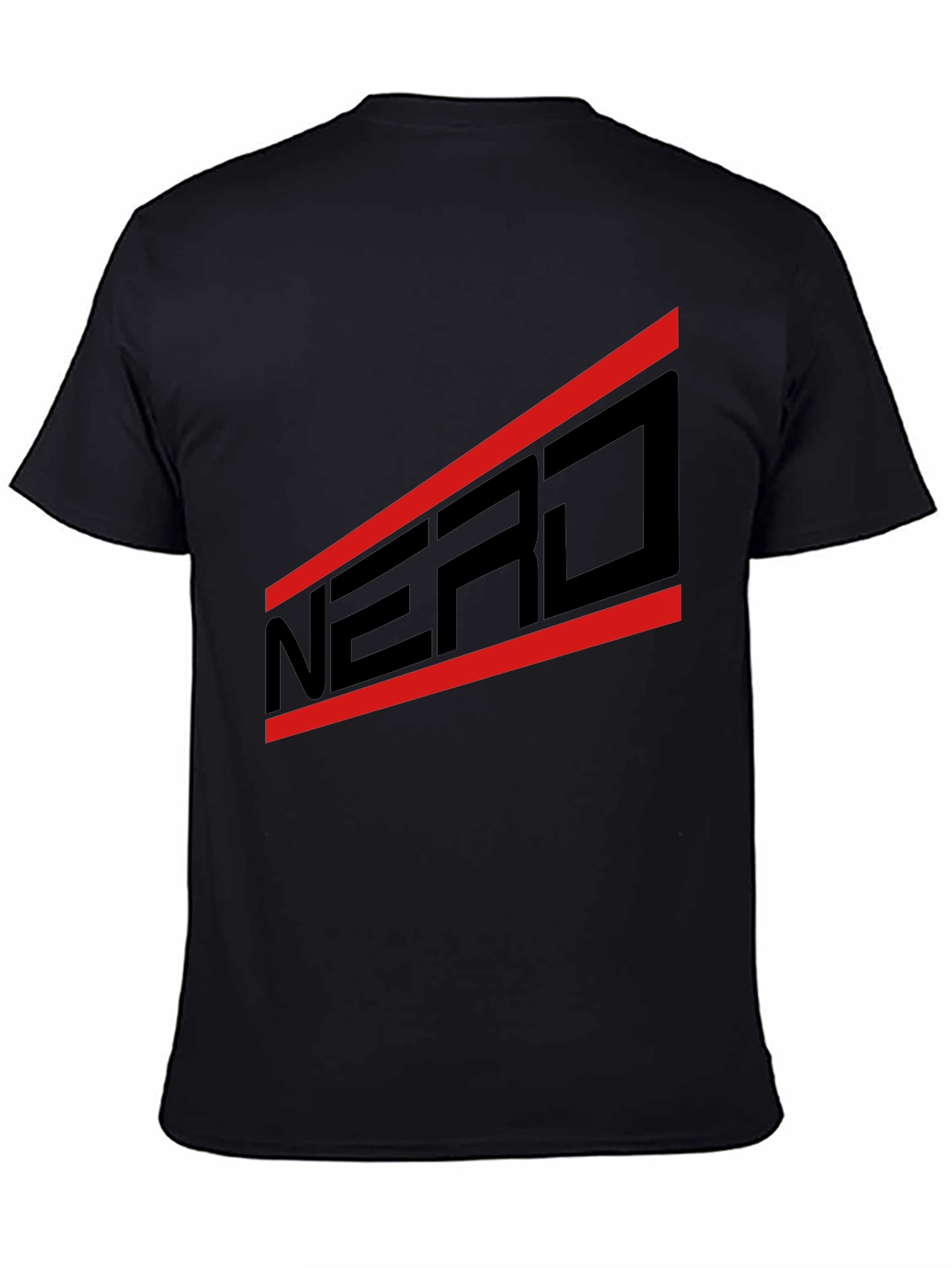 NERD Graphic Black T-Shirt - Bold Design Casual Wear