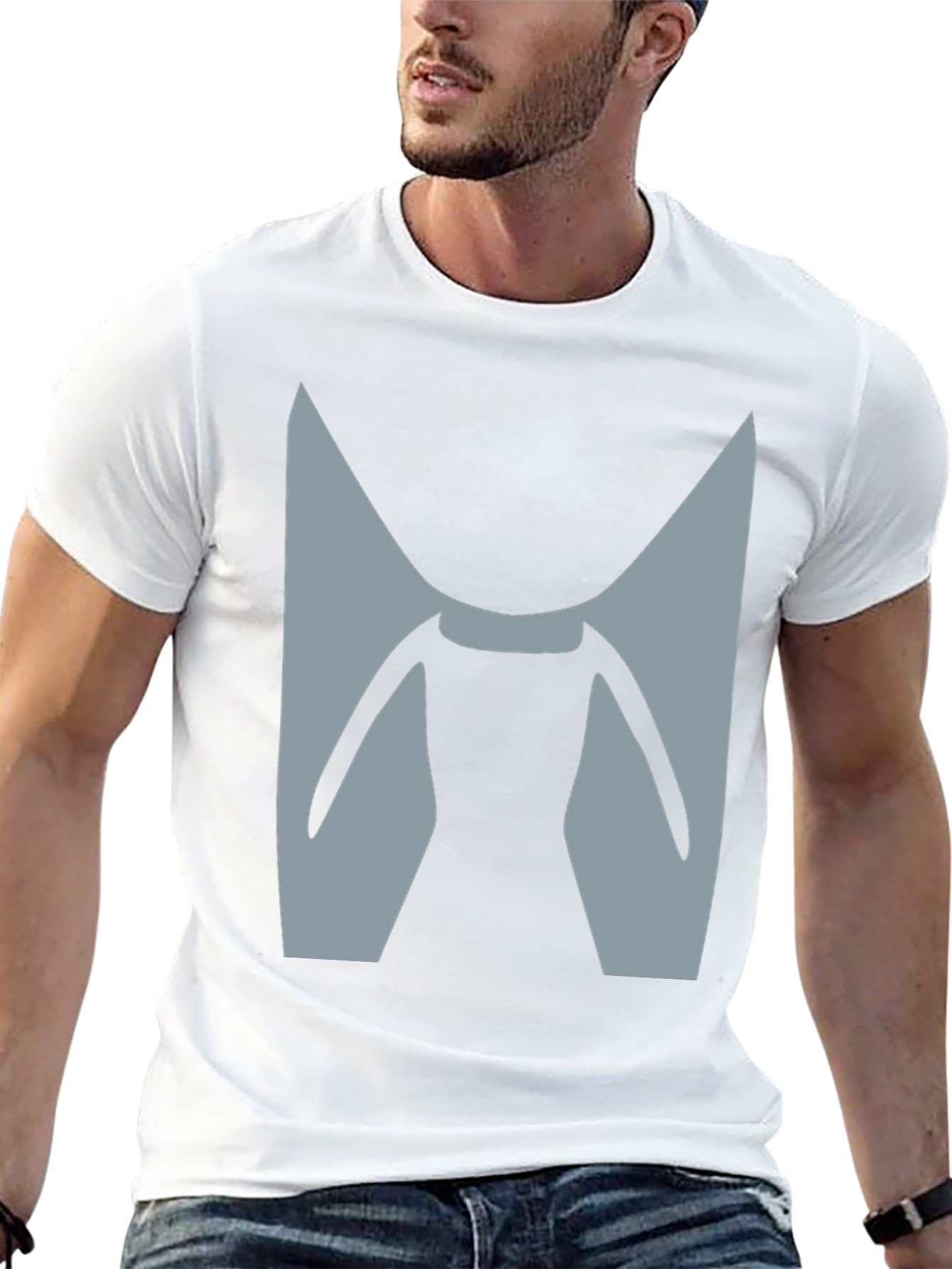 Abstract M Graphic Tee - Modern Style