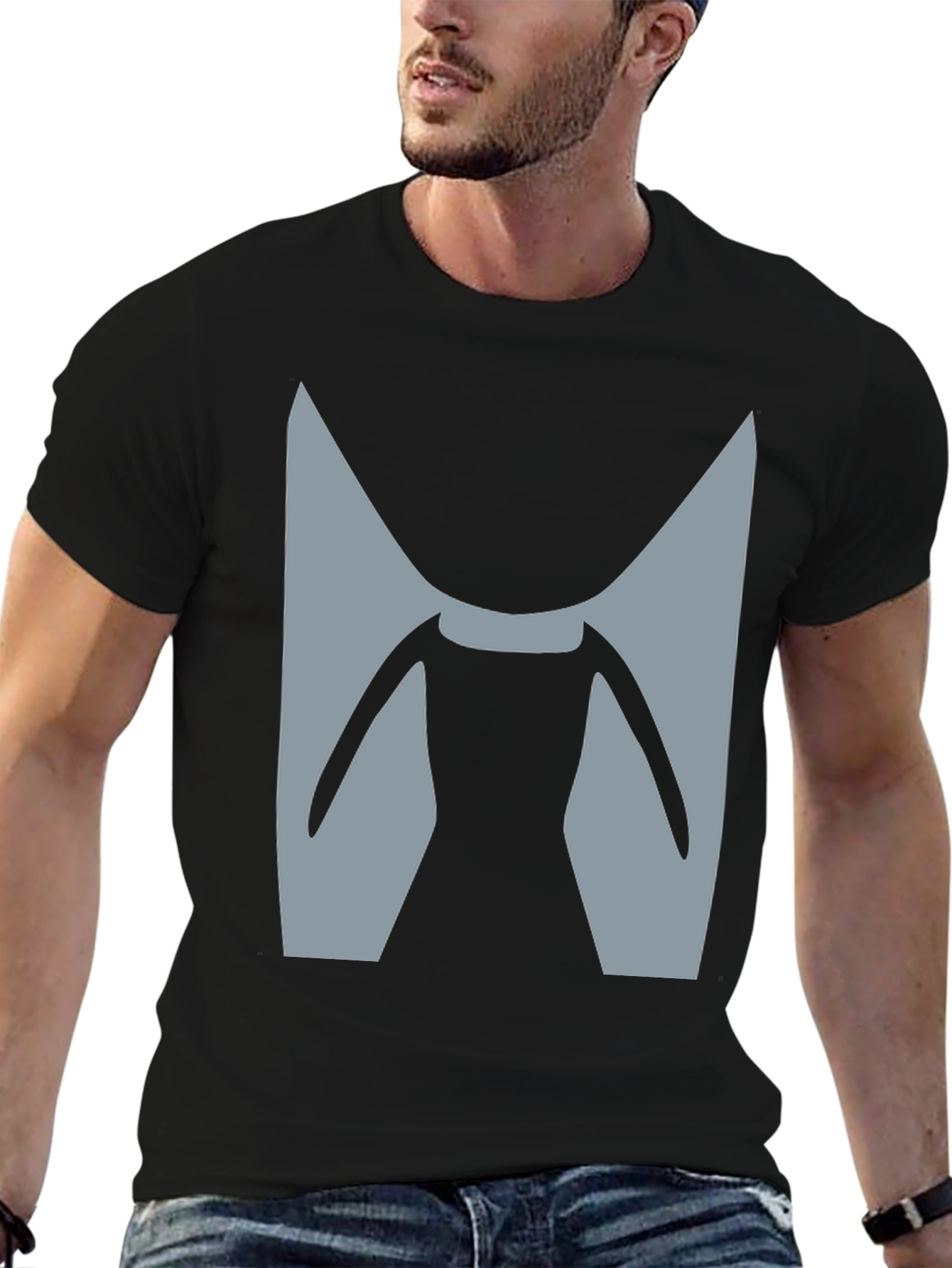 Abstract M Graphic Tee - Modern Style