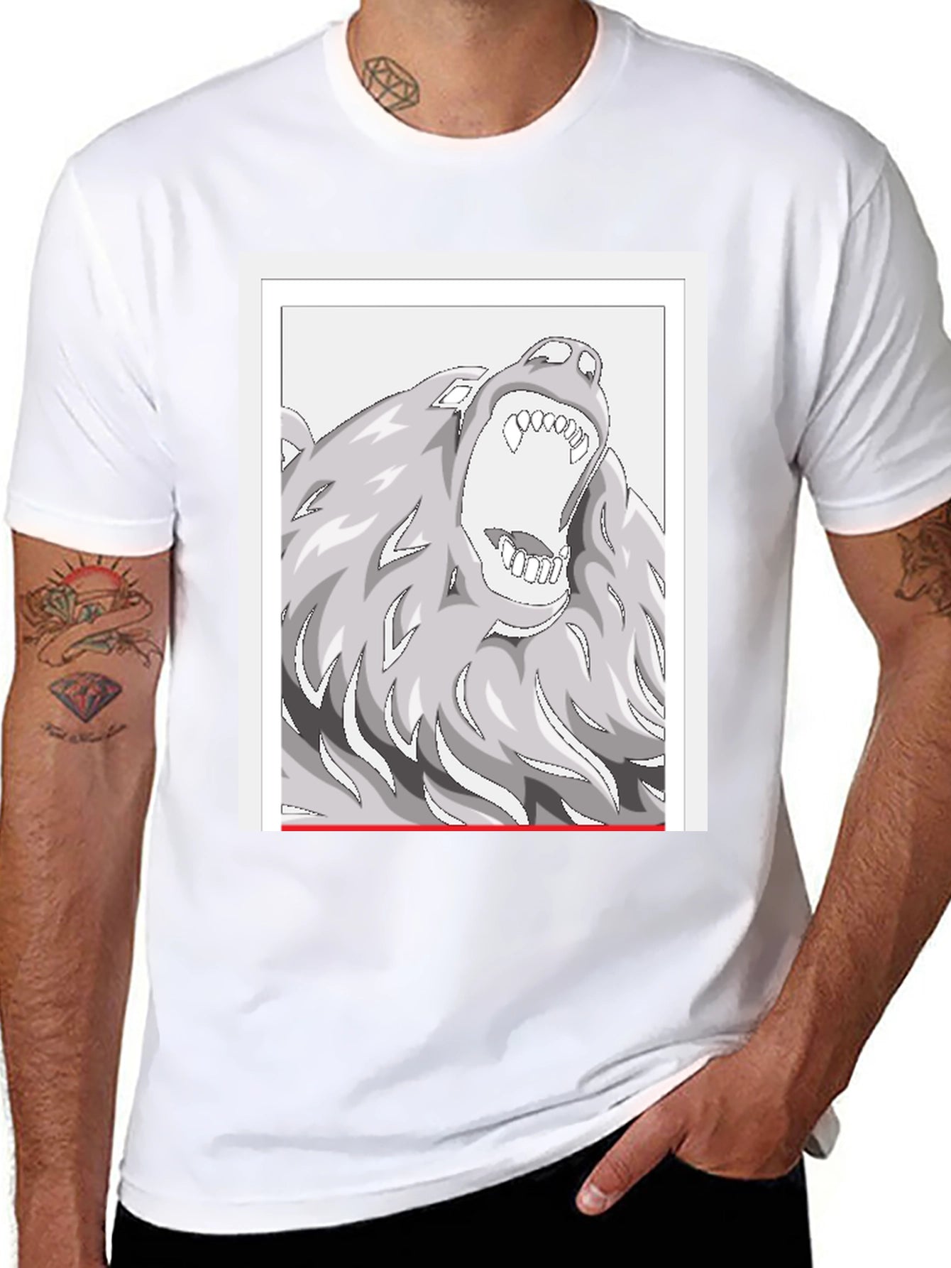 Wolf Graphic Tee - Black