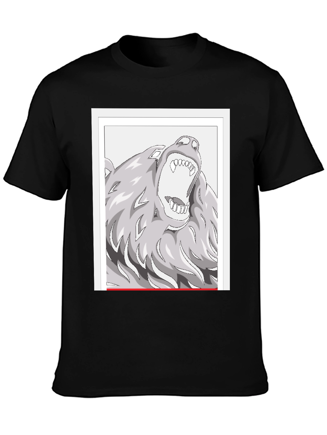 Wolf Graphic Tee - Black