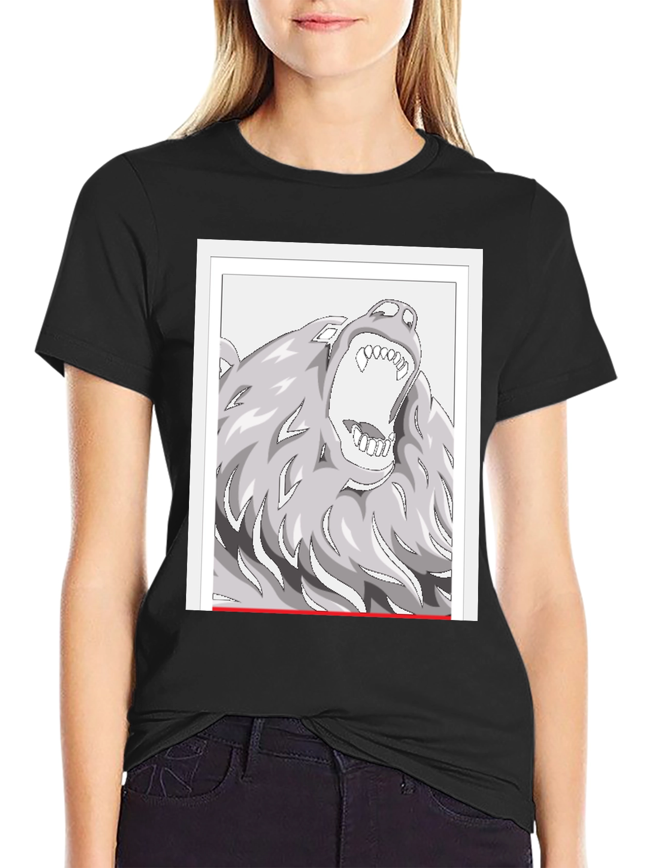 Wolf Graphic Tee - Black