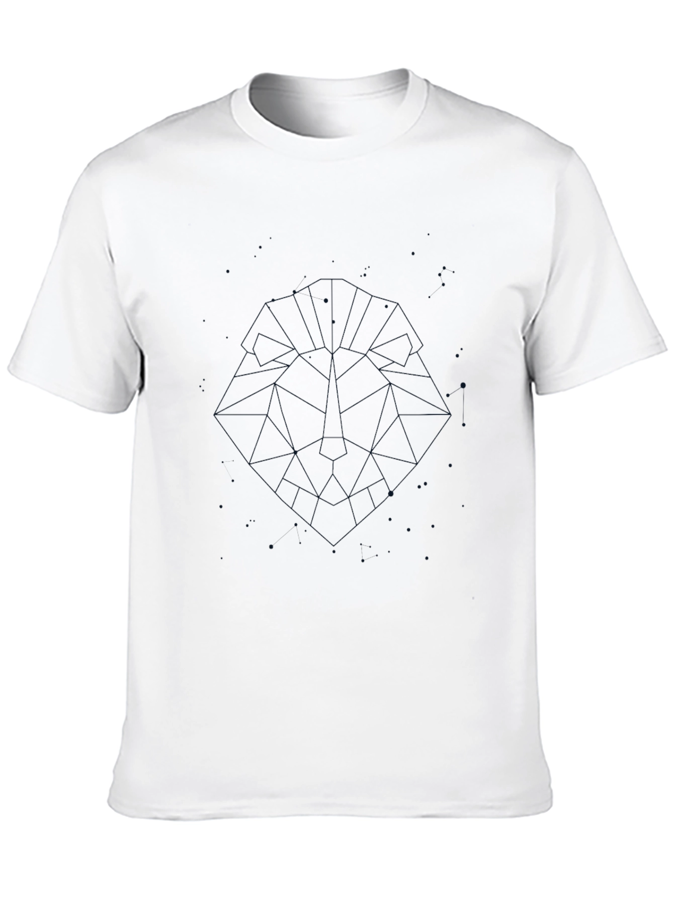 Geometric Lion Tee - Modern Graphic T-Shirt