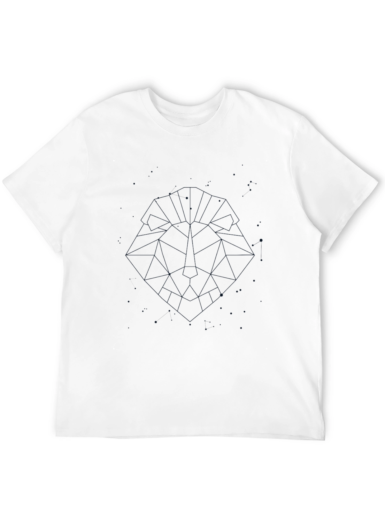 Geometric Lion Tee - Modern Graphic T-Shirt