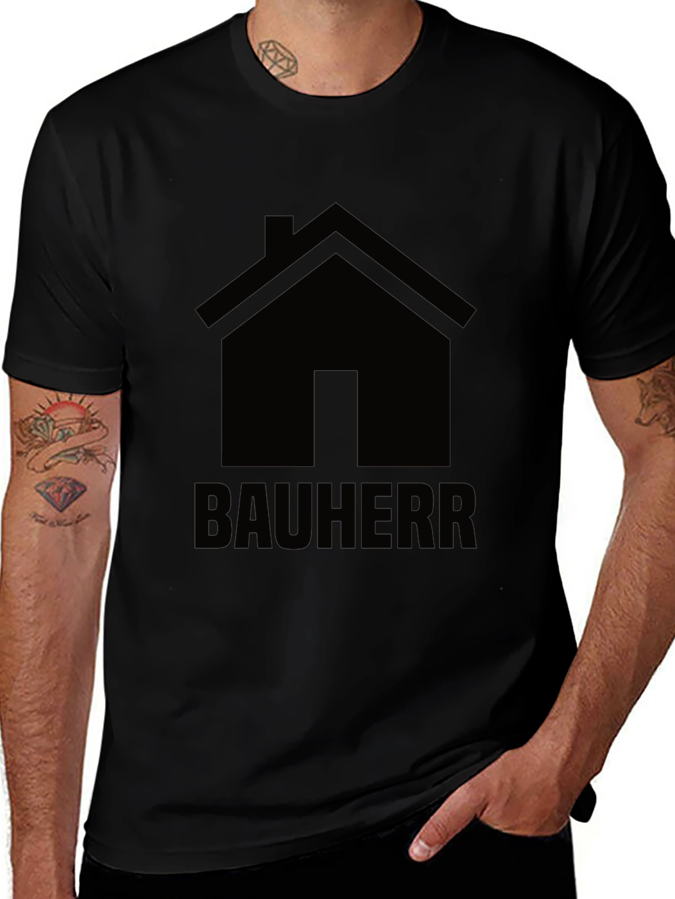 Bauherr Graphic Tee - Construction Theme Shirt