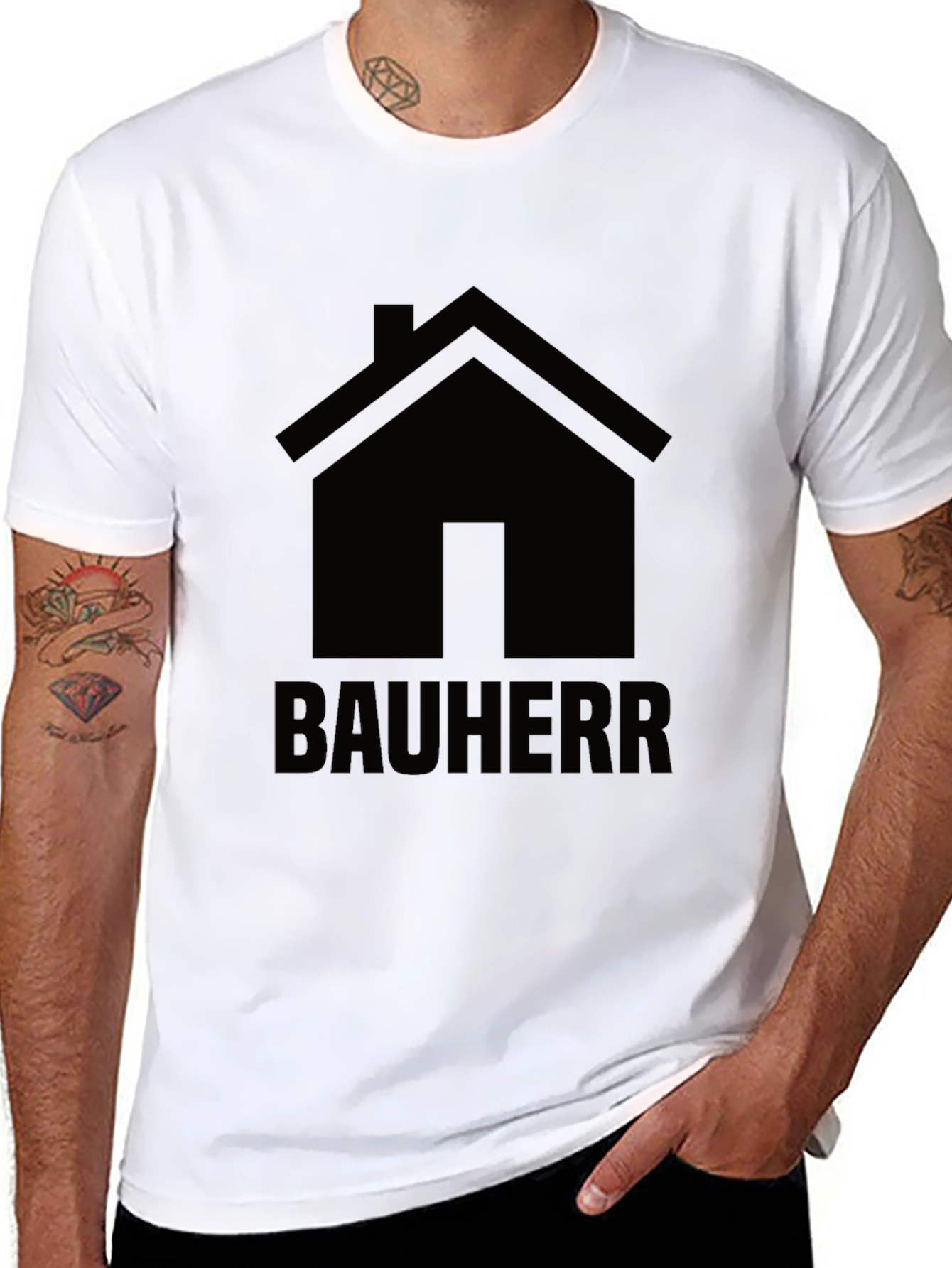 Bauherr Graphic Tee - Construction Theme Shirt