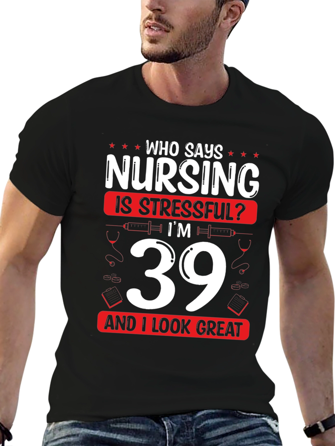 Funny Nursing 39th Birthday T-Shirt