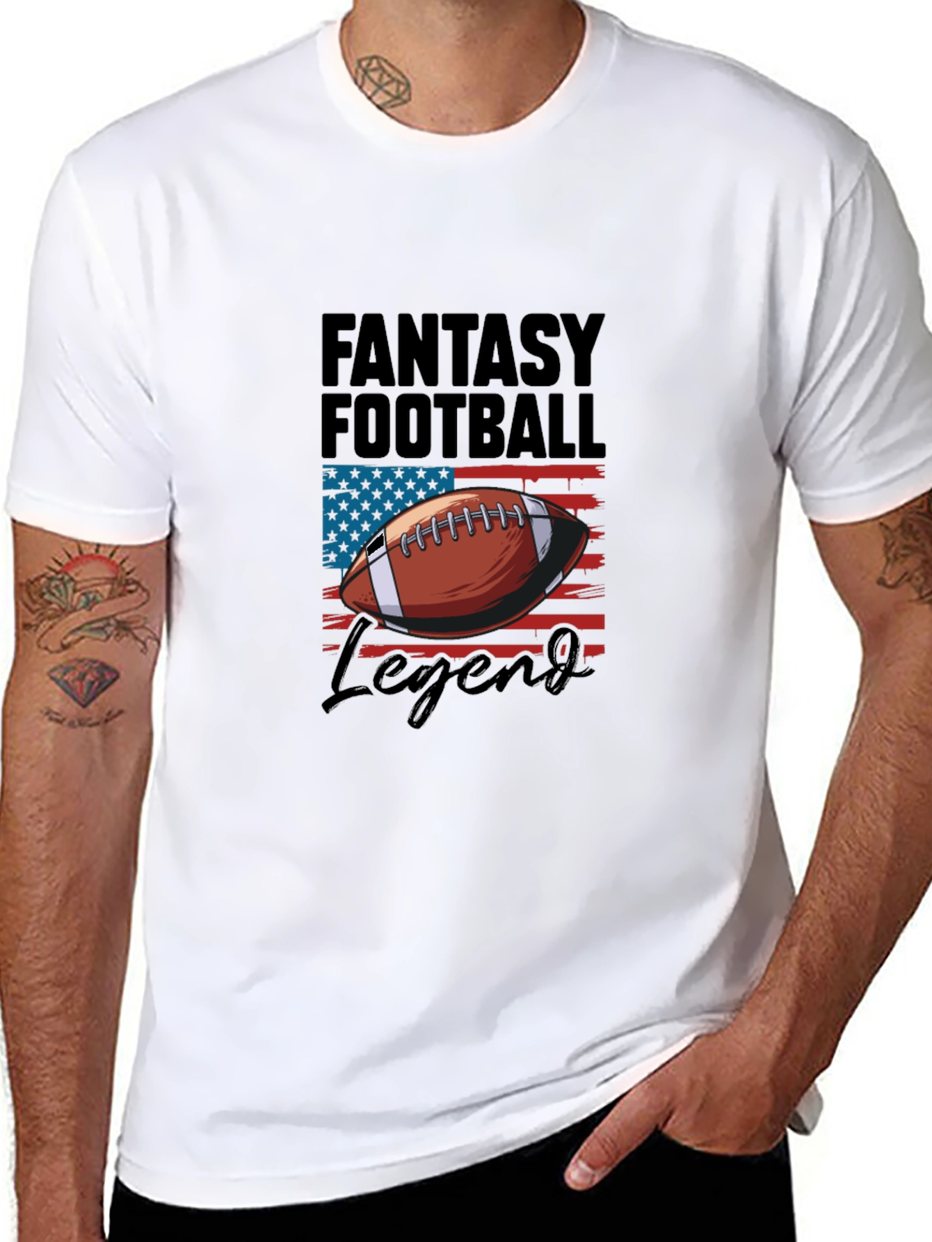 Fantasy Football Legend Tee - American Flag