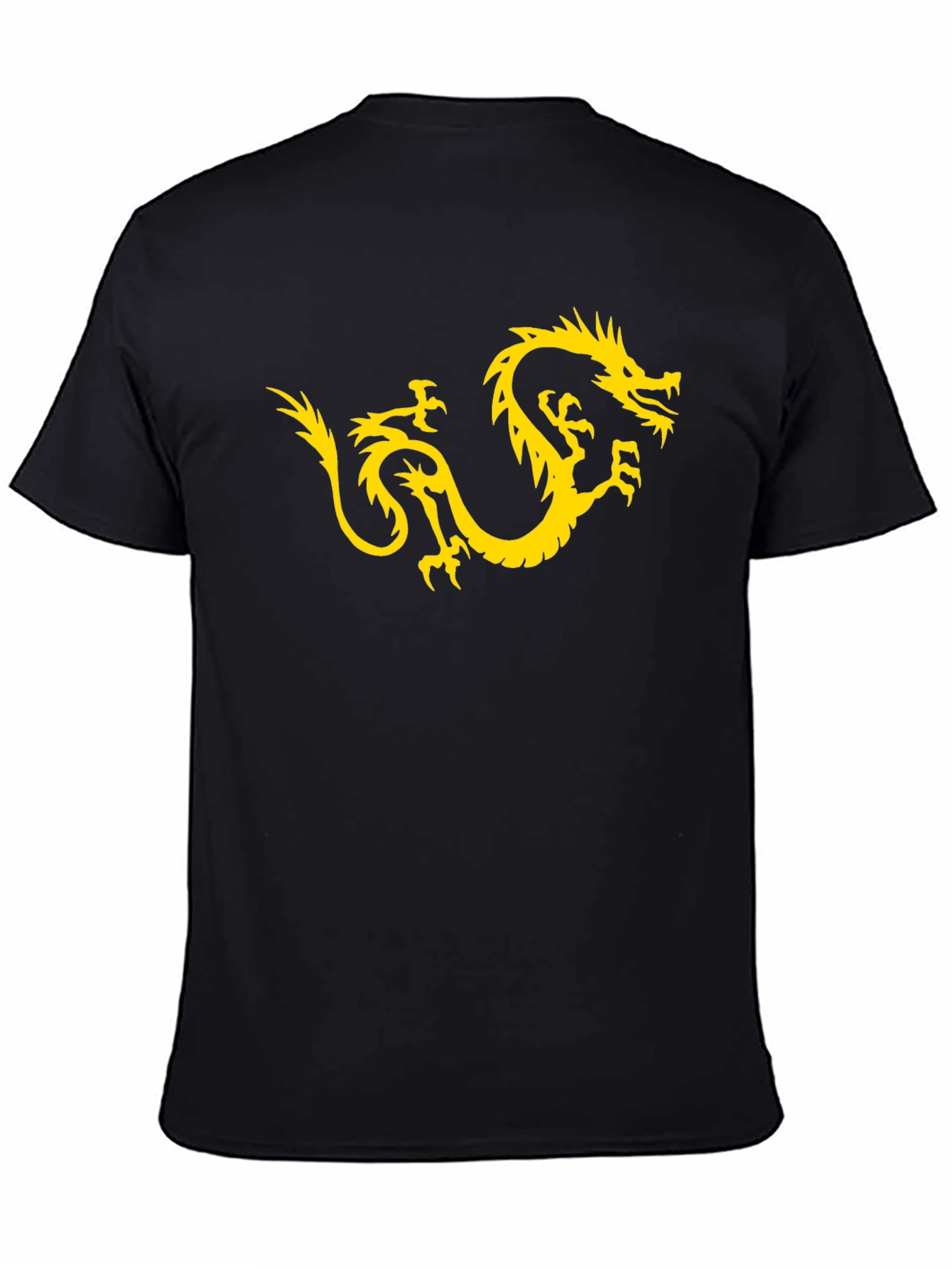 Dragon Graphic Tee - Stylish Black Cotton T-Shirt