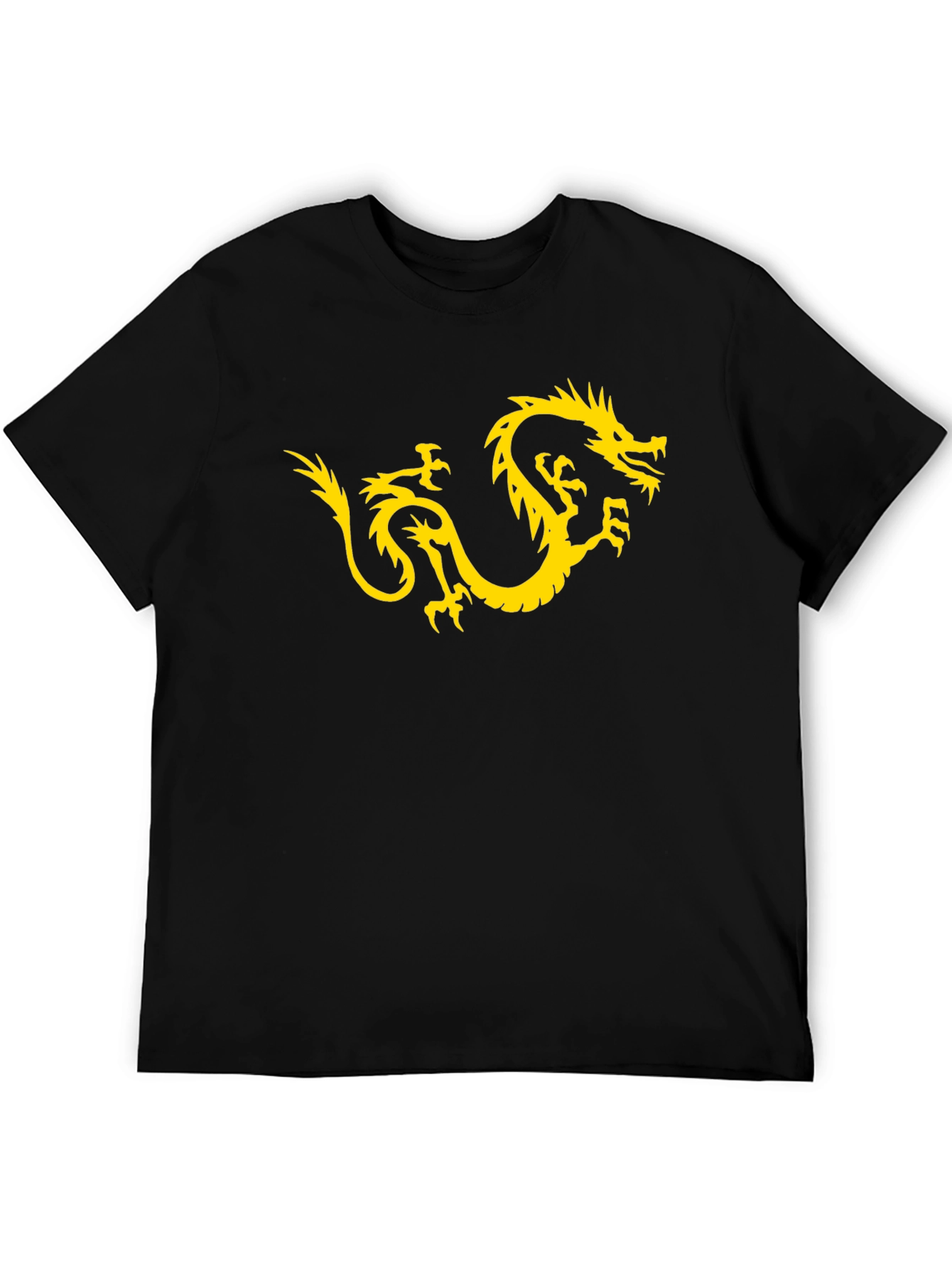 Dragon Graphic Tee - Stylish Black Cotton T-Shirt