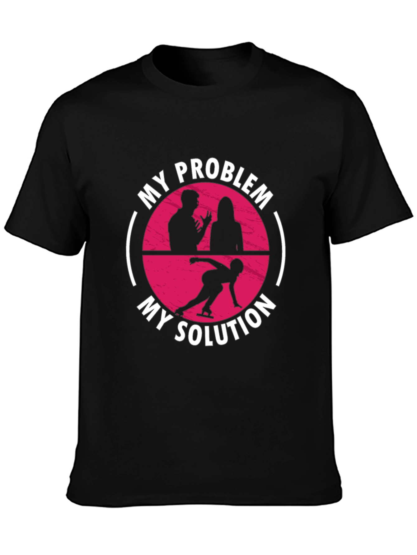 My Problem My Solution Ice Skating Graphic Tee