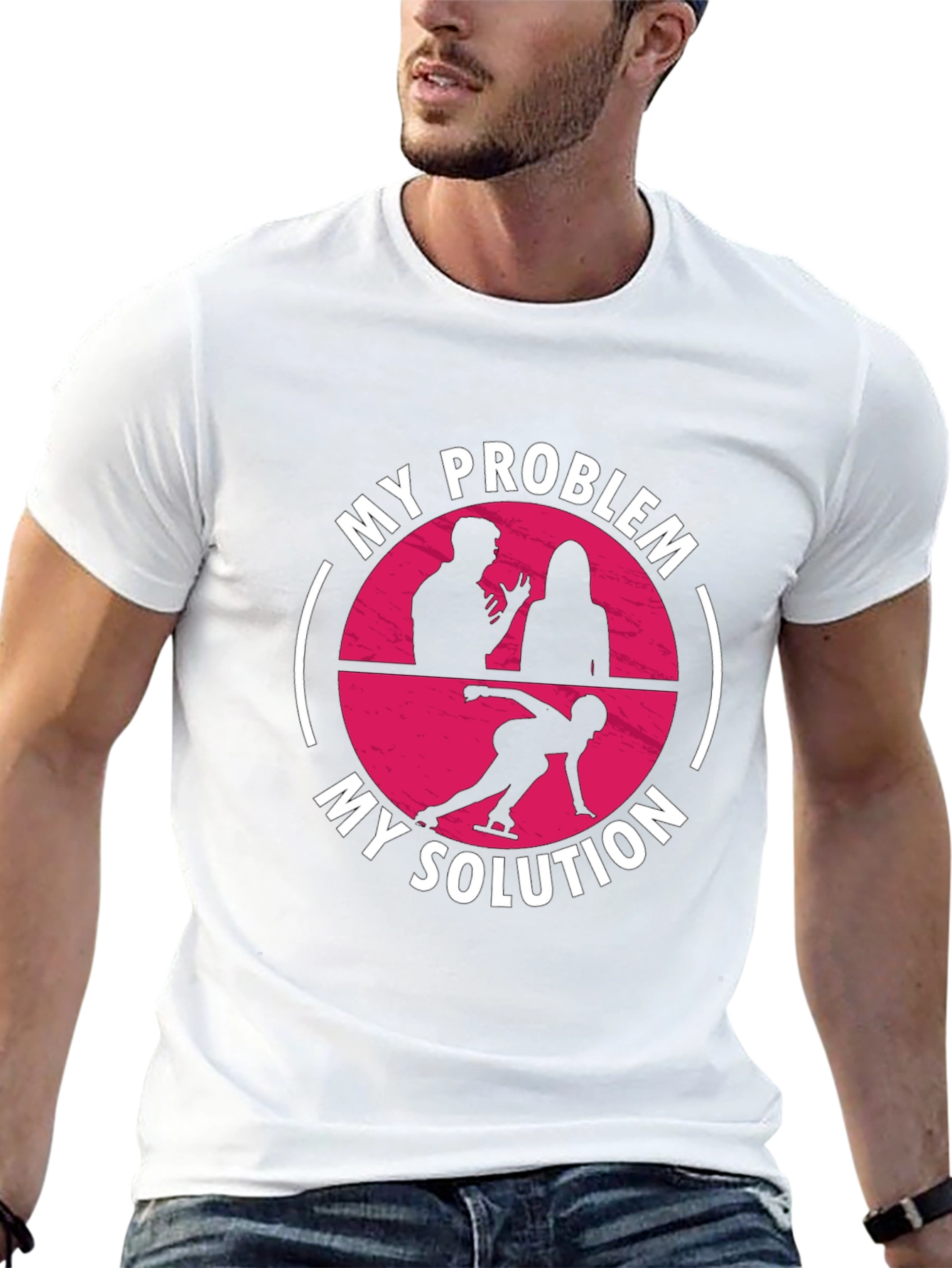 My Problem My Solution Ice Skating Graphic Tee