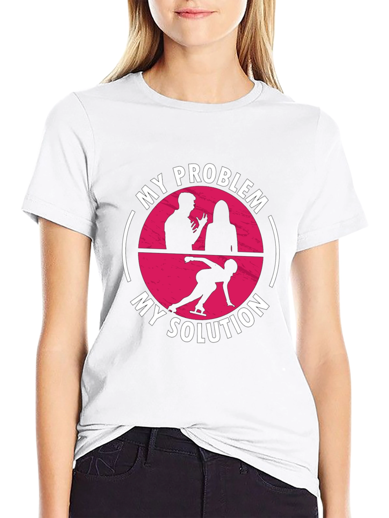 My Problem My Solution Ice Skating Graphic Tee