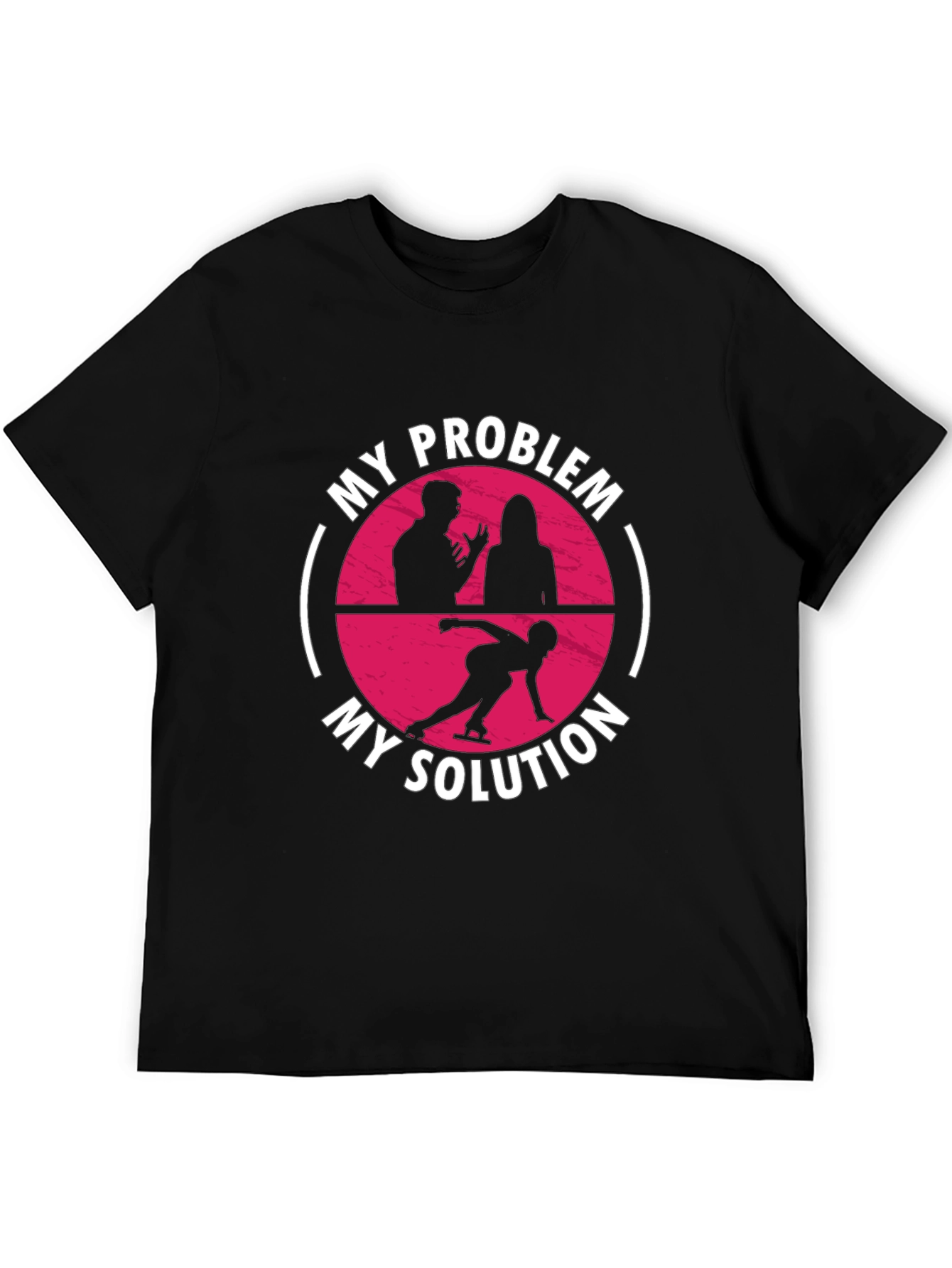 My Problem My Solution Ice Skating Graphic Tee