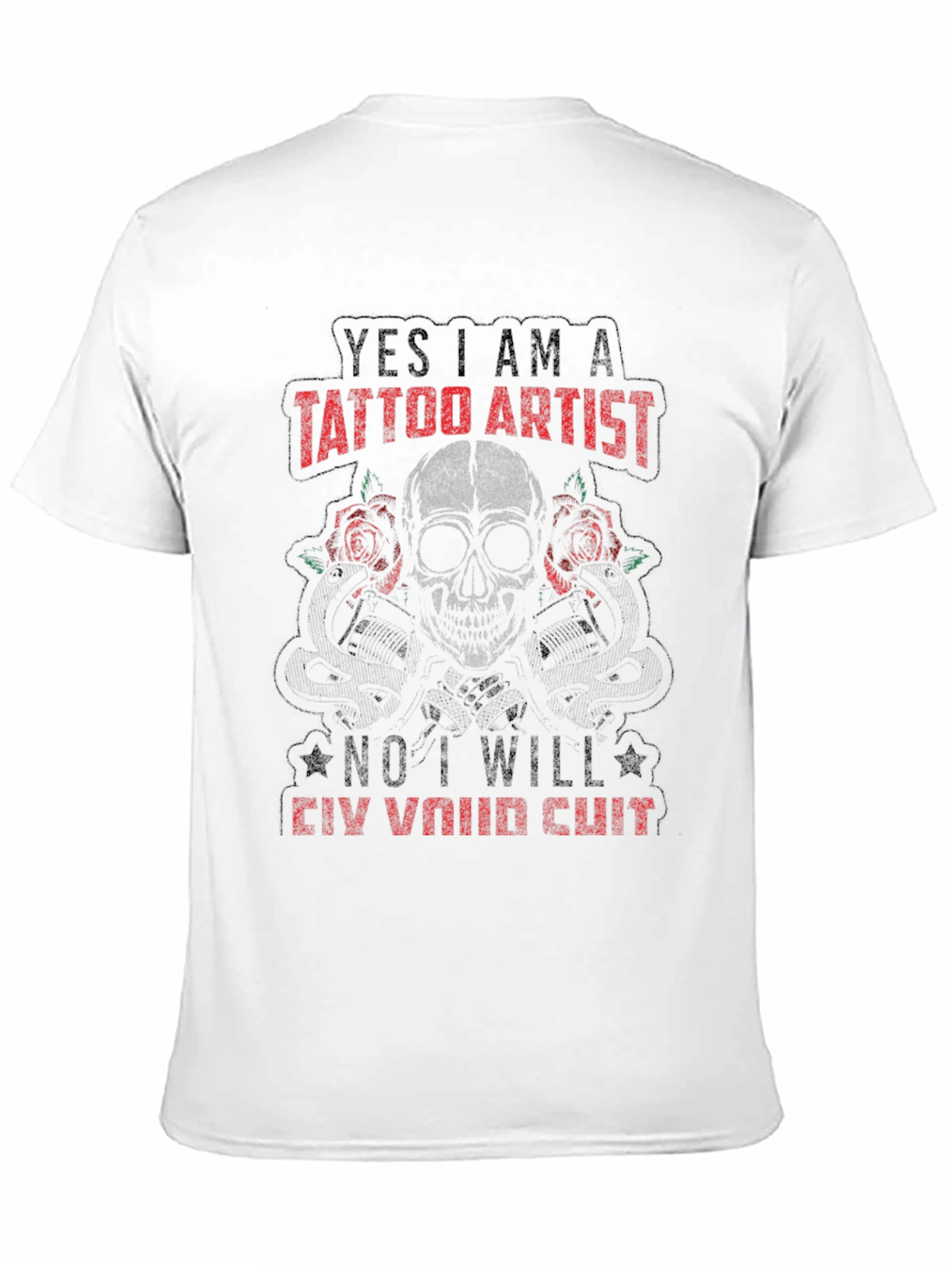 Tattoo Artist Skull Graphic T-Shirt