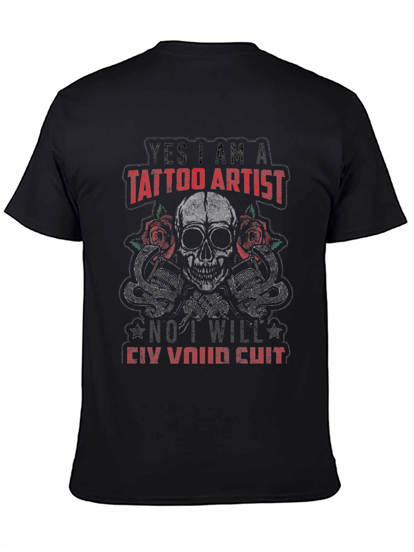 Tattoo Artist Skull Graphic T-Shirt