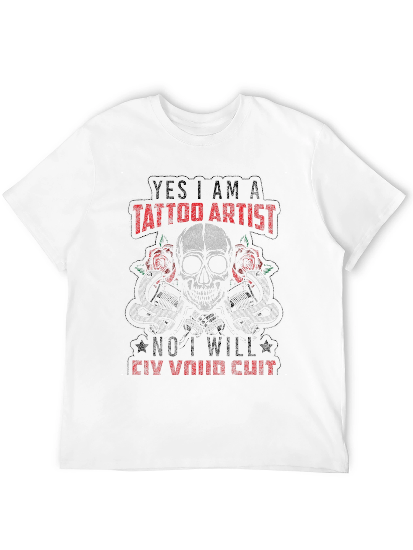 Tattoo Artist Skull Graphic T-Shirt