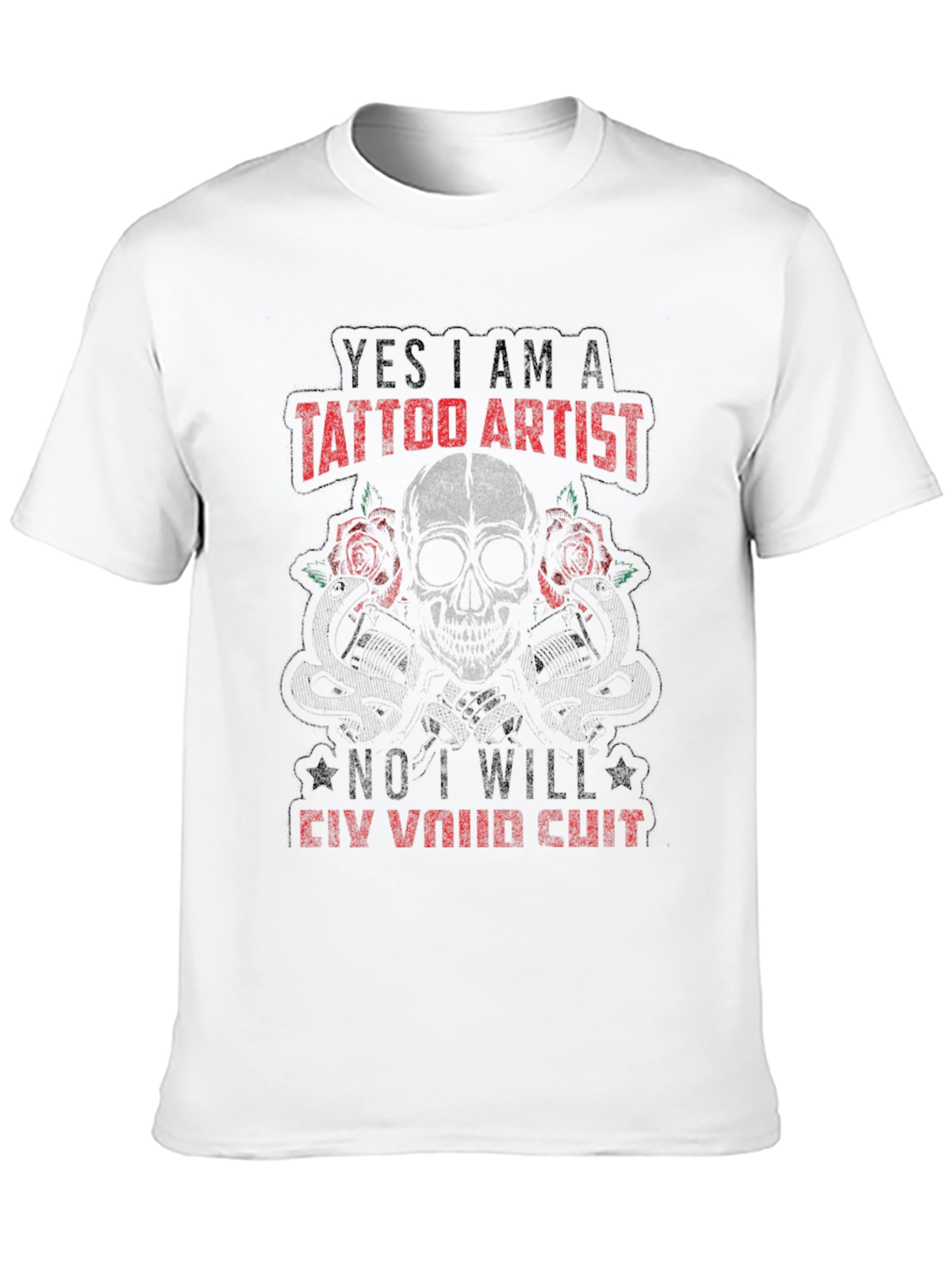 Tattoo Artist Skull Graphic T-Shirt