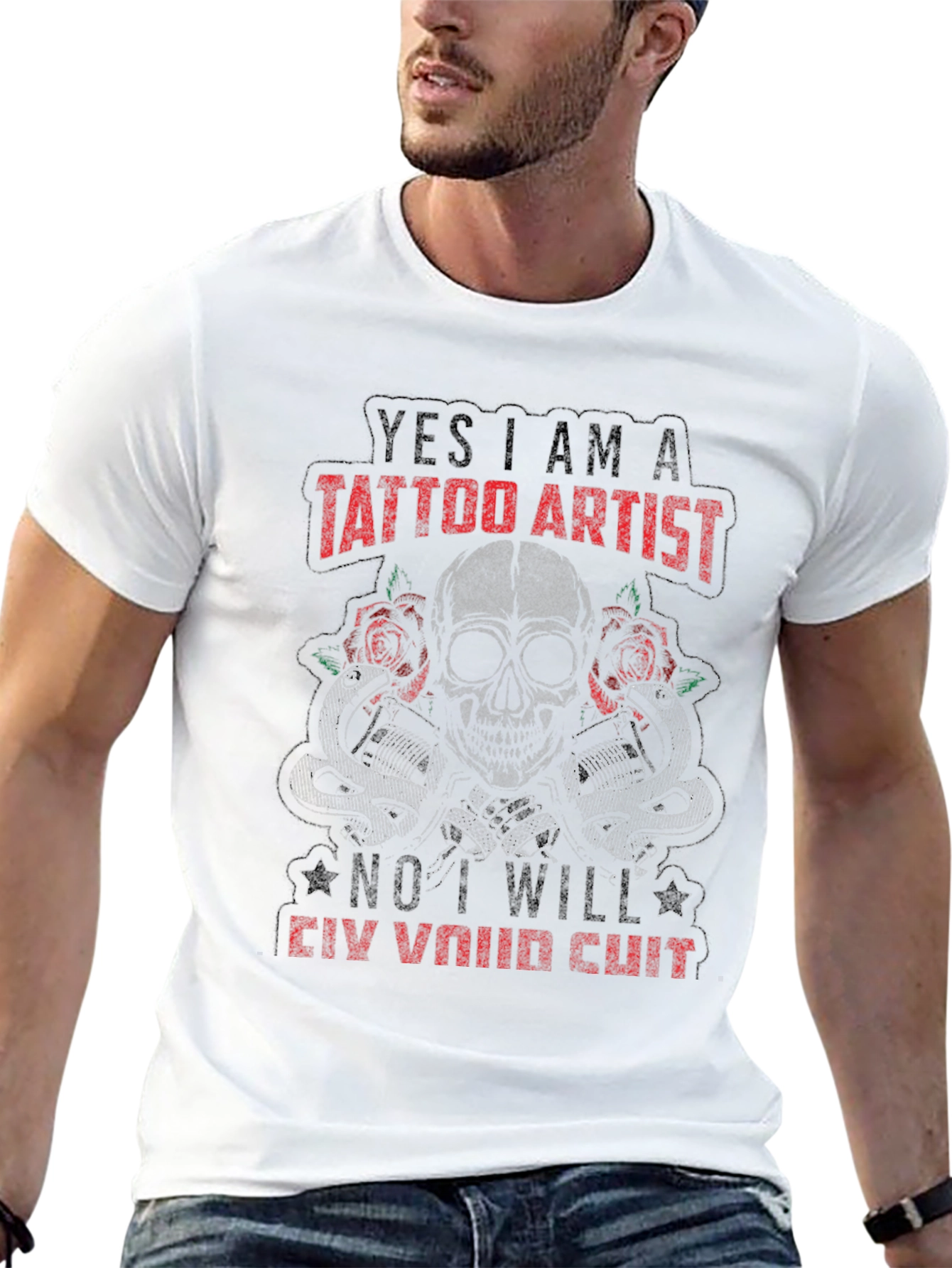 Tattoo Artist Skull Graphic T-Shirt