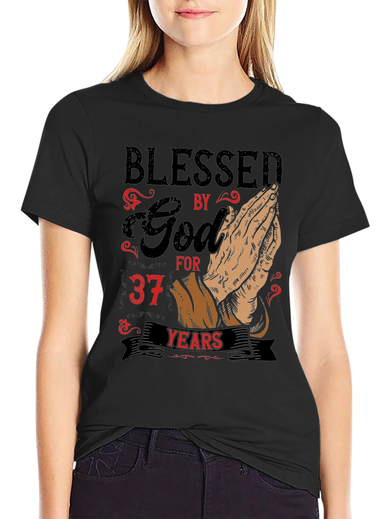 Blessed by God for 37 Years Graphic T-Shirt