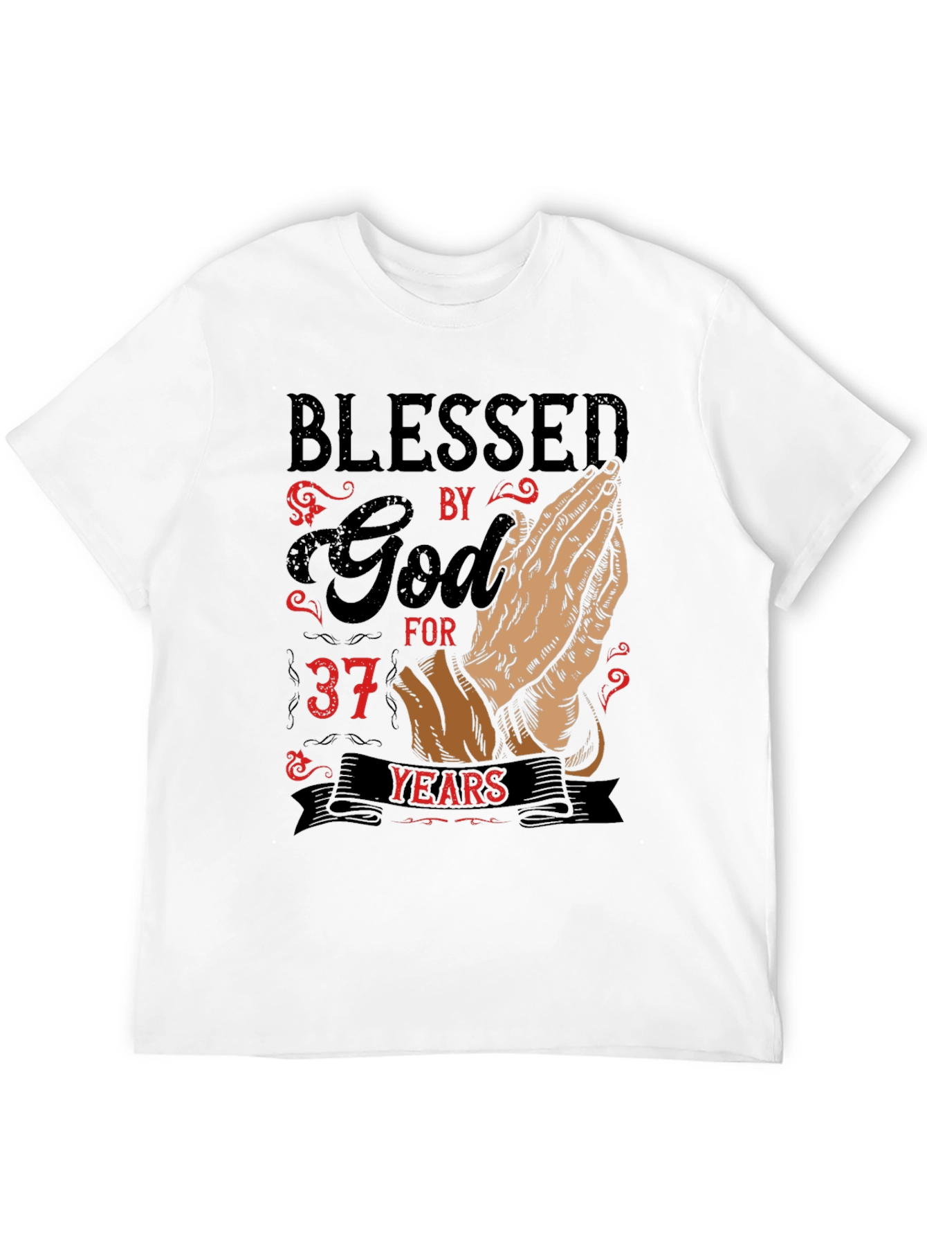 Blessed by God for 37 Years Graphic T-Shirt