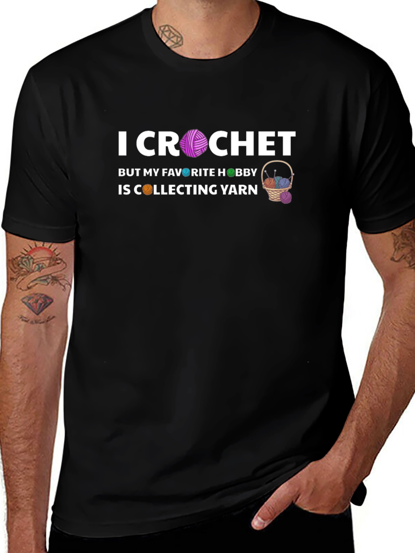 I Crochet But I Collect Yarn T-Shirt