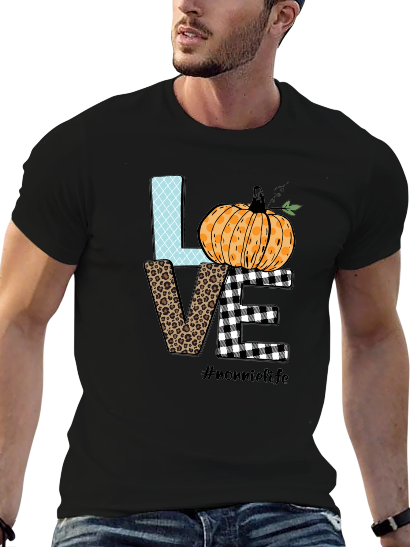 Fall Love Nonnie Life Graphic T-Shirt