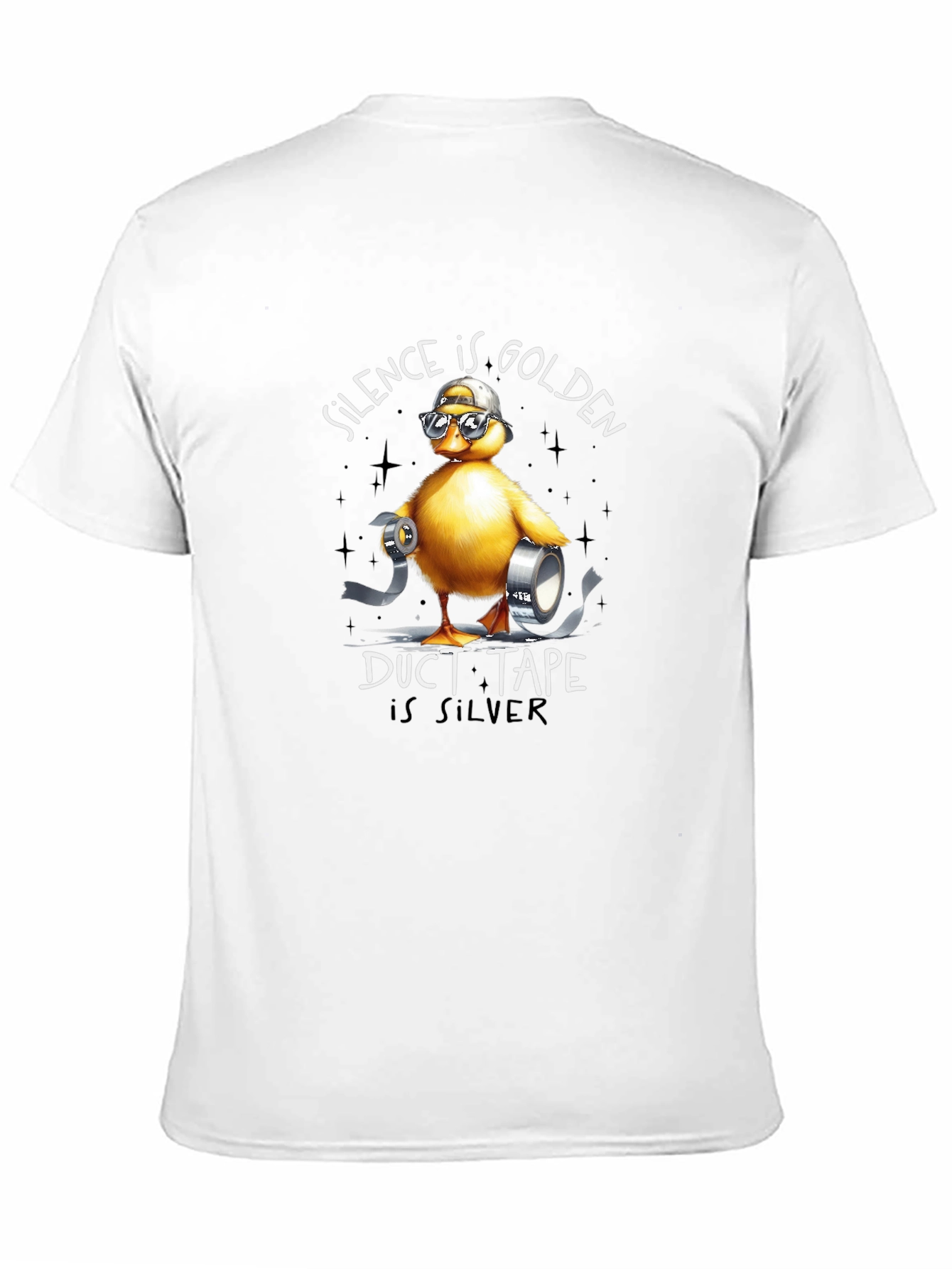 Silence Is Golden Duck with Duct Tape T-Shirt