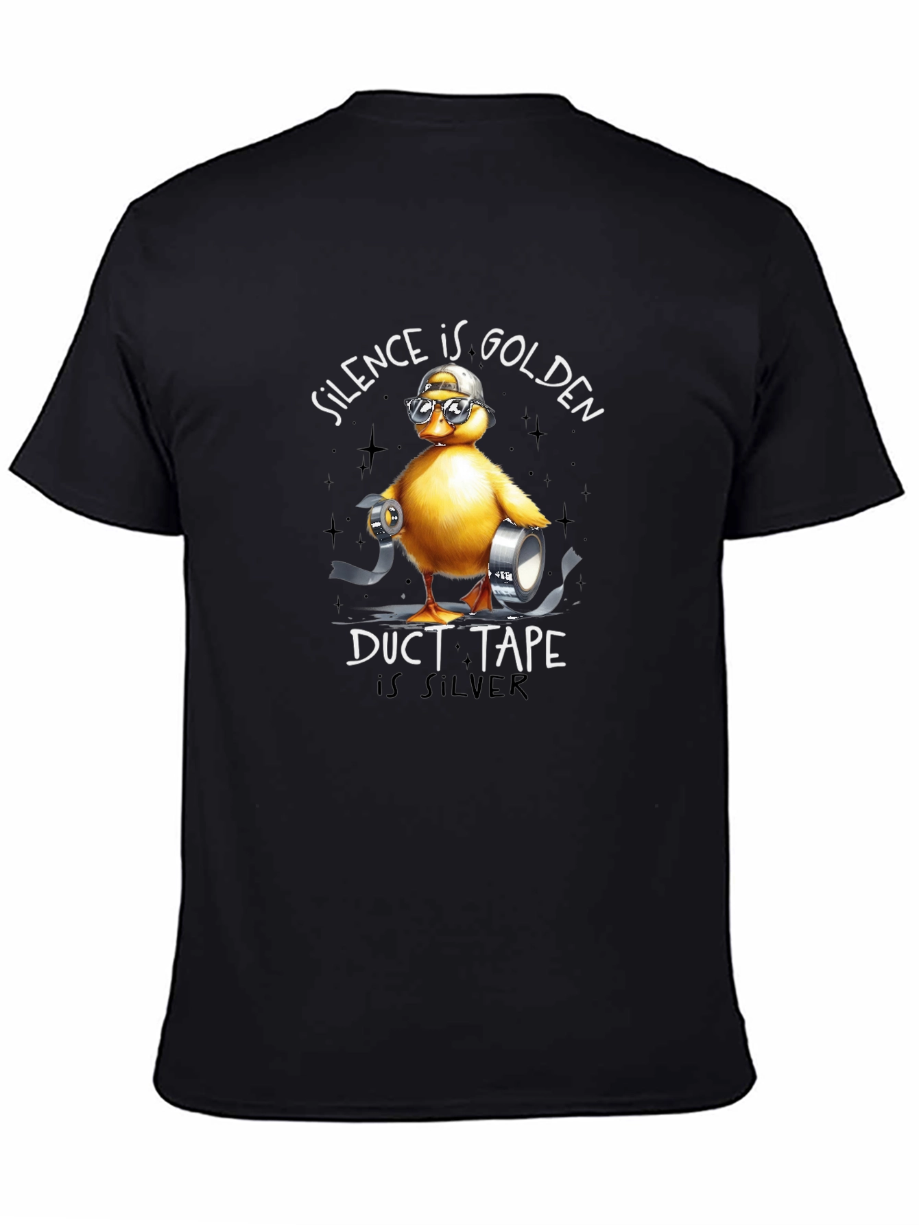 Silence Is Golden Duck with Duct Tape T-Shirt